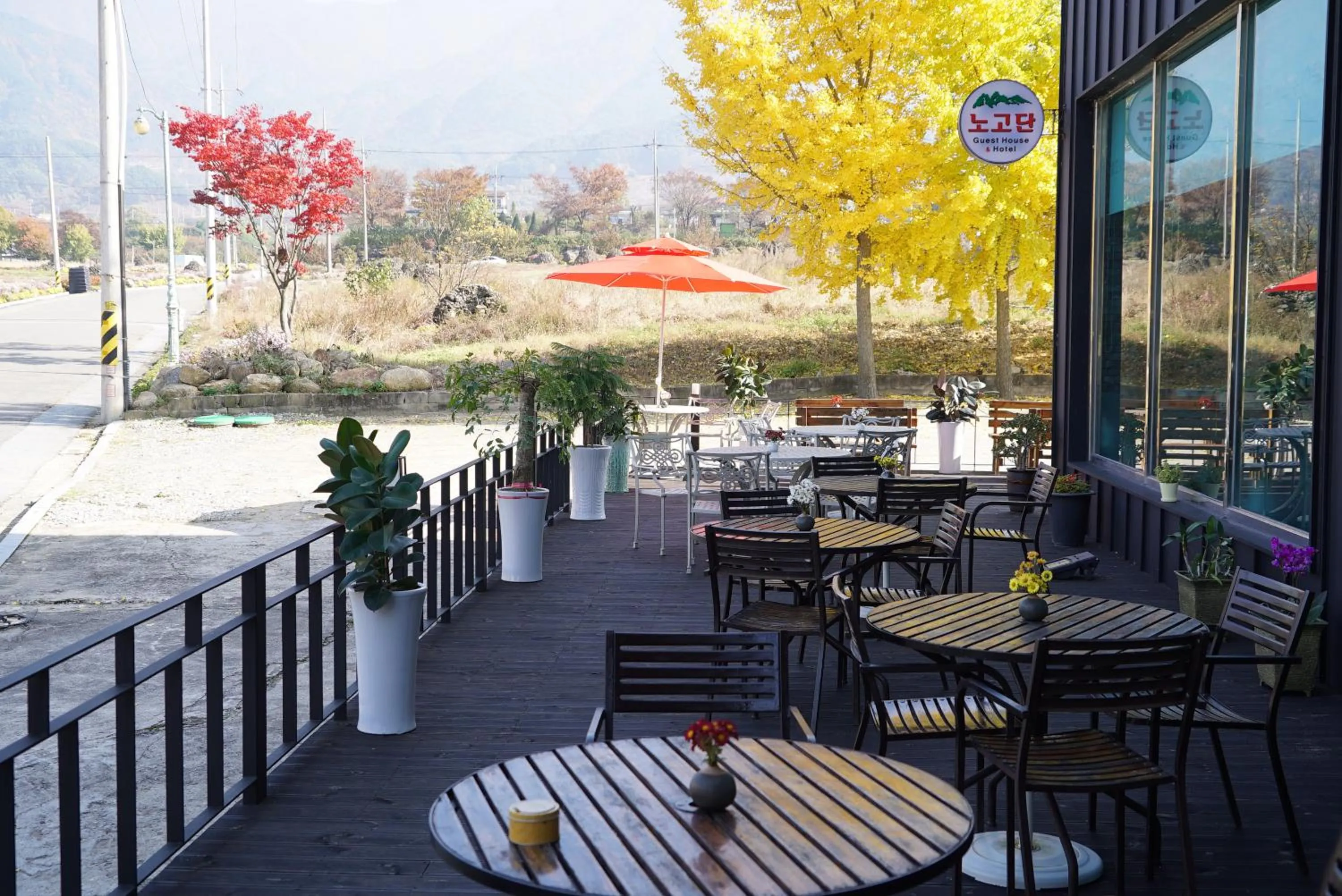 Balcony/Terrace in Nogodan Guesthouse and Hotel