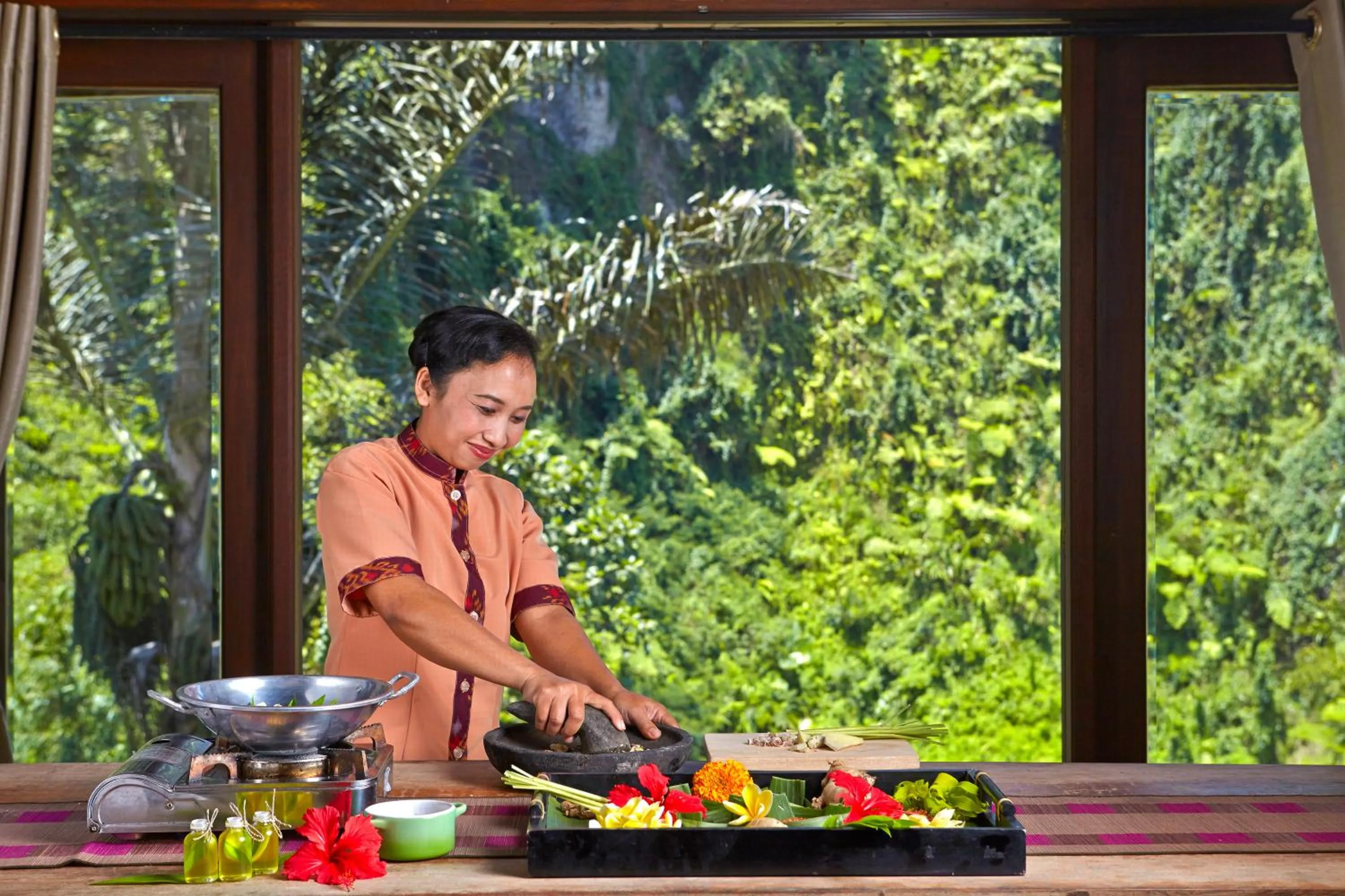 Lobby or reception in Bagus Jati Health & Wellbeing Retreat