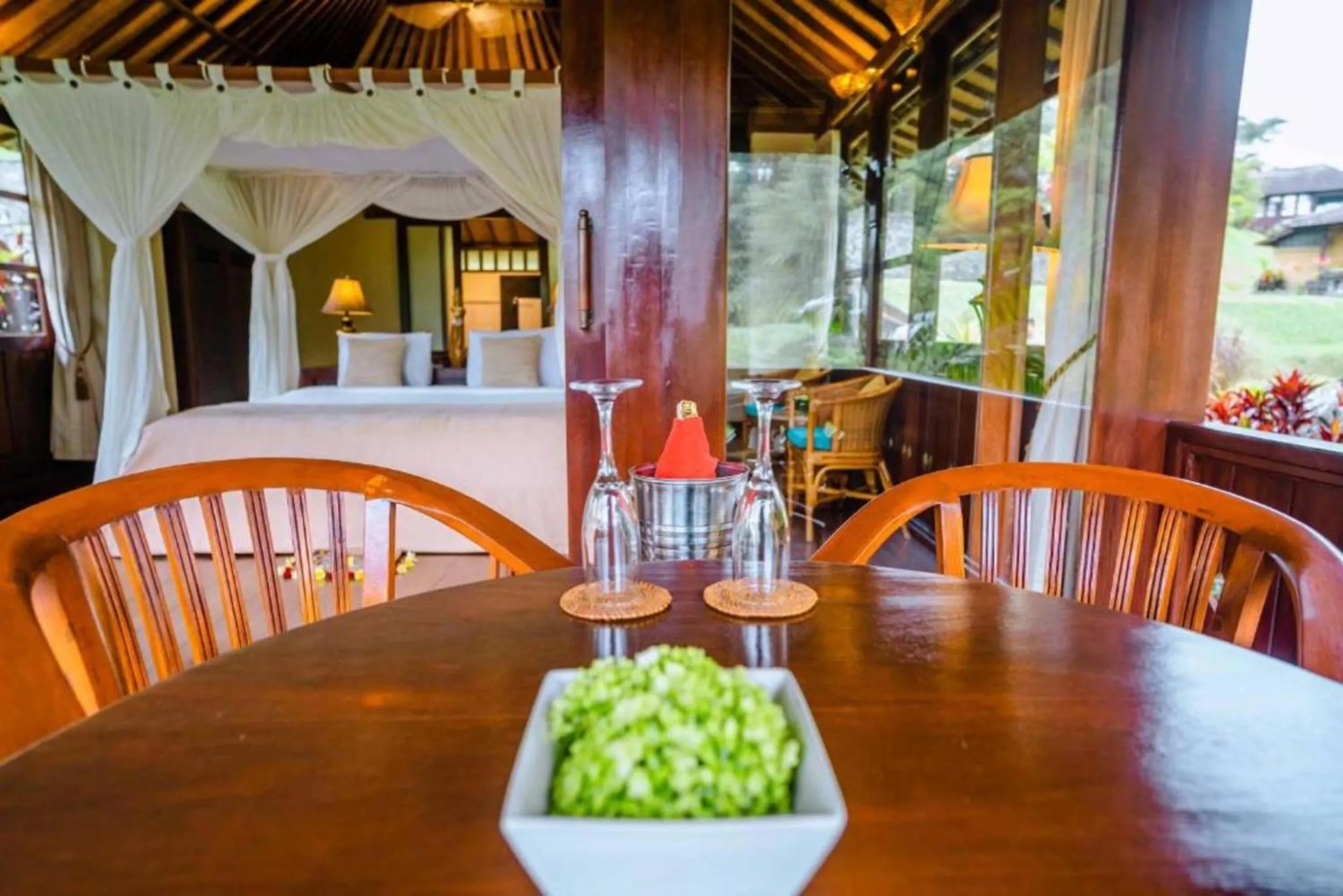 Balcony/Terrace in Bagus Jati Health & Wellbeing Retreat