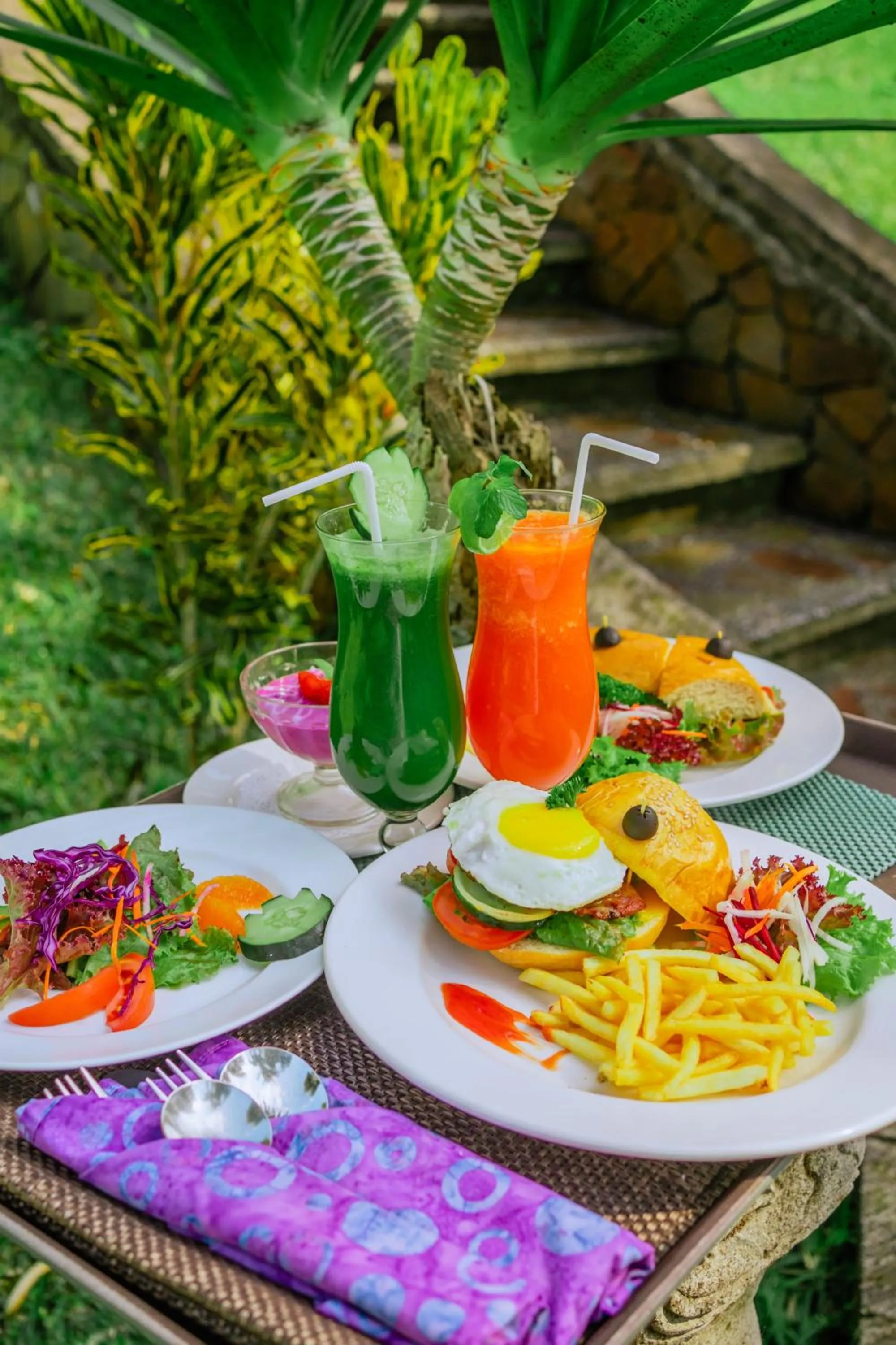 Food close-up in Bagus Jati Health & Wellbeing Retreat