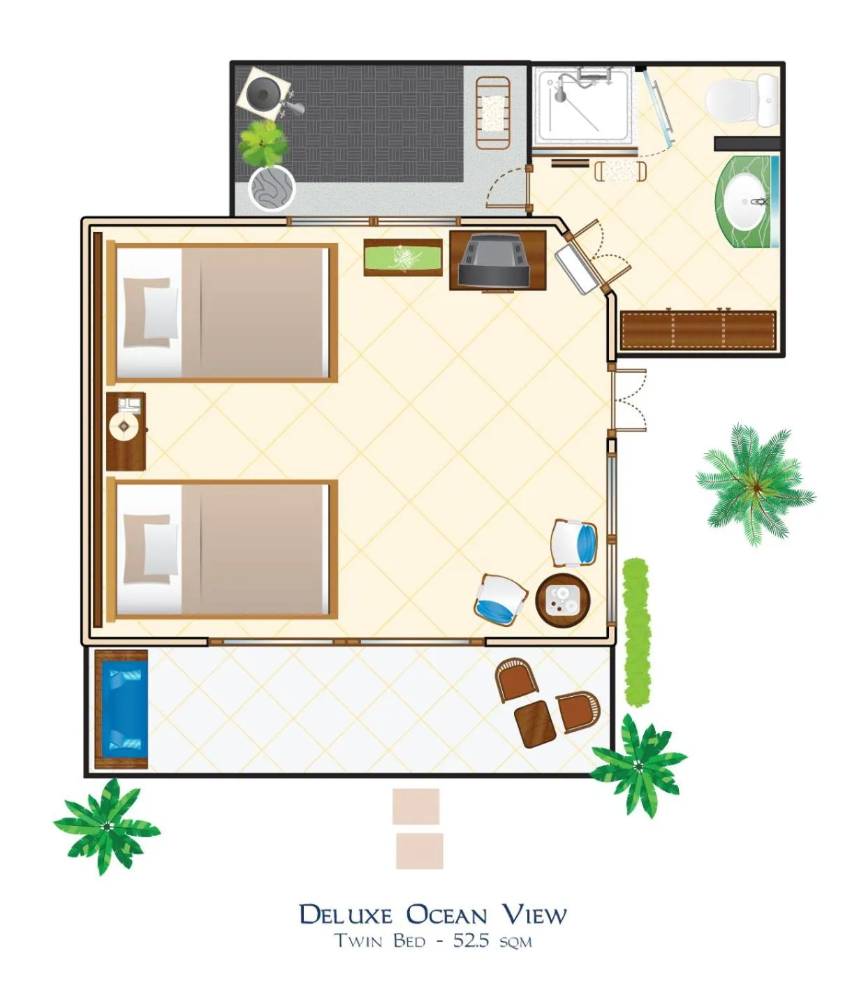 Floor plan in Puri Bagus Lovina