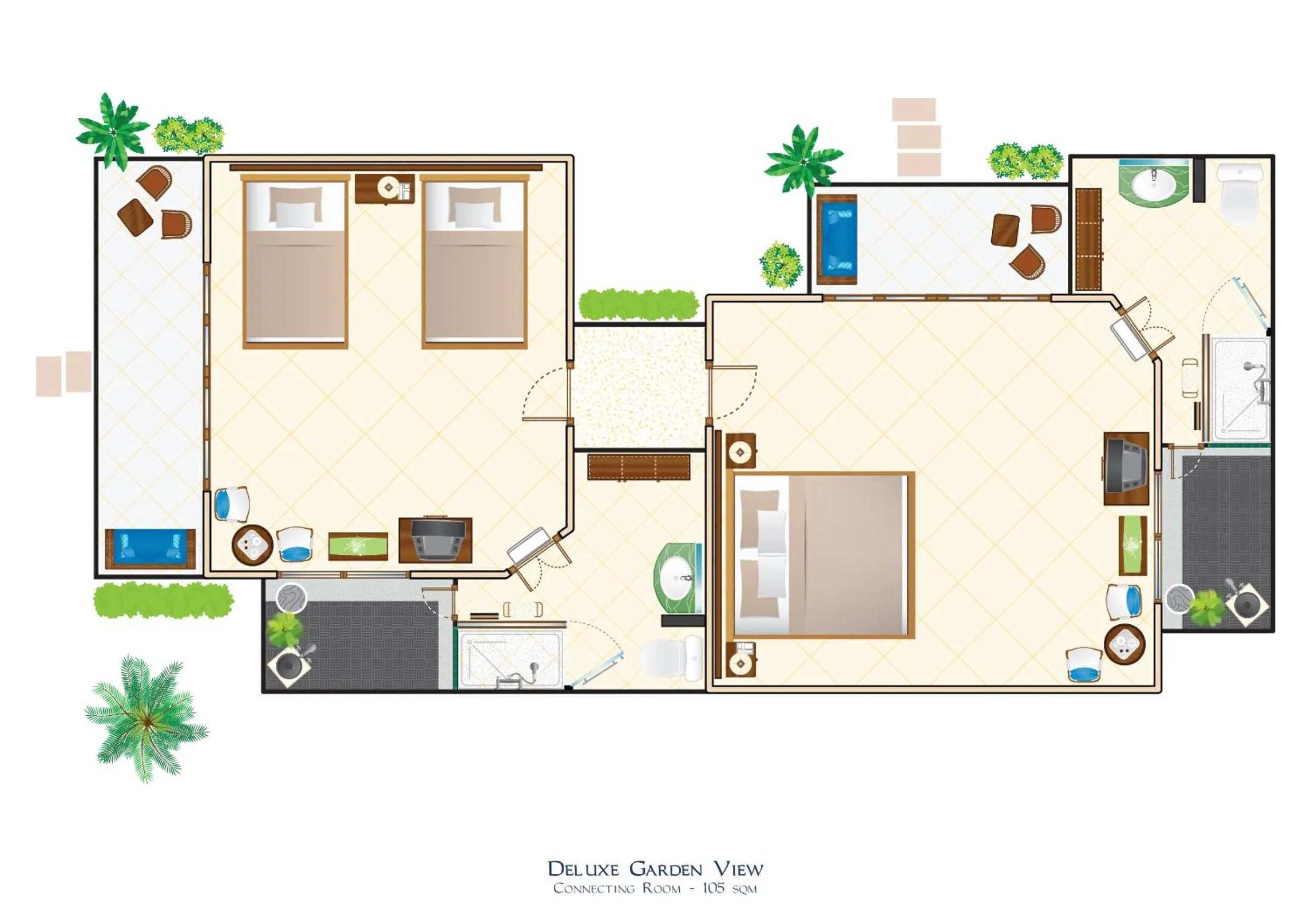 Floor plan in Puri Bagus Lovina