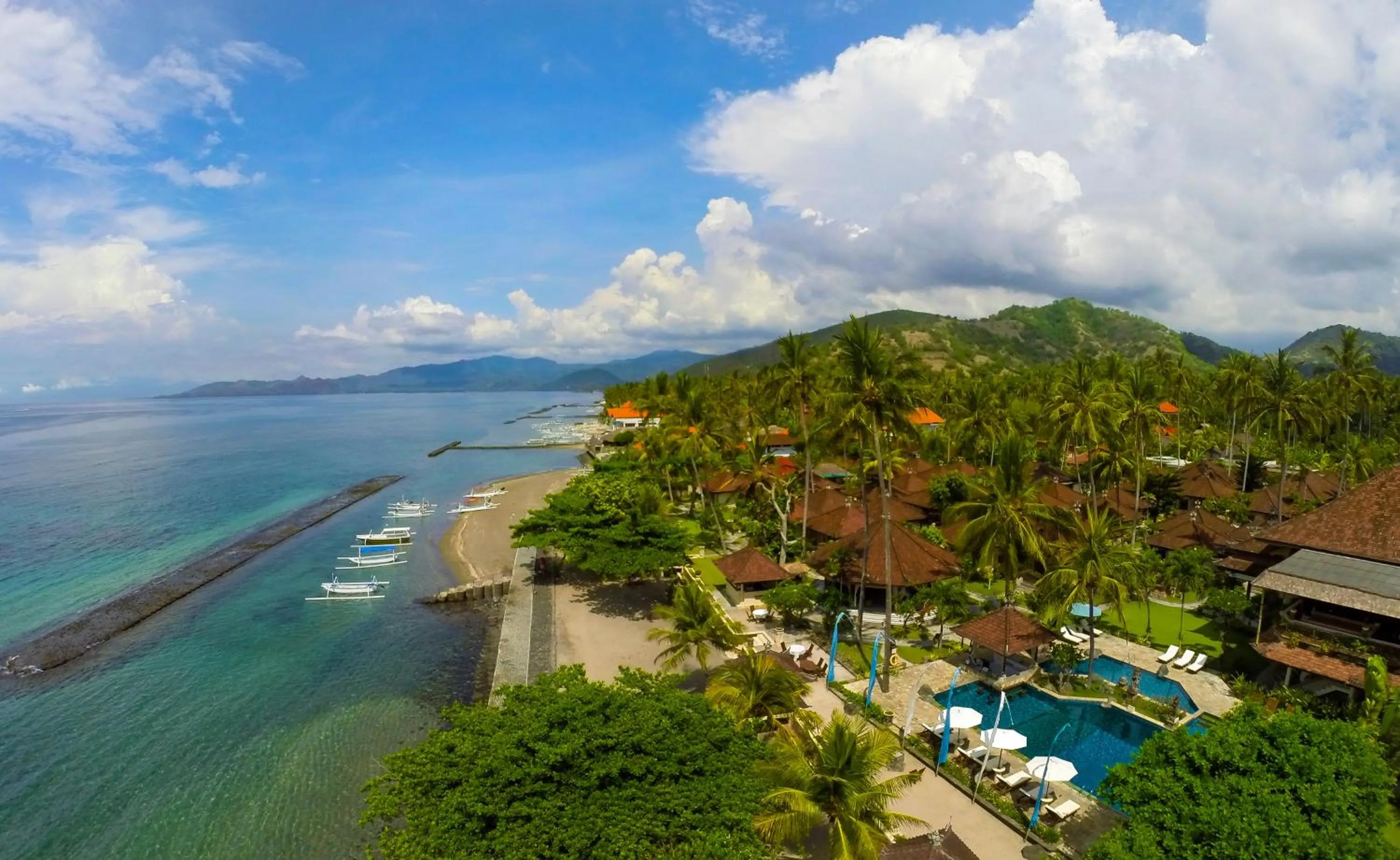 Bird's eye view in Puri Bagus Candidasa