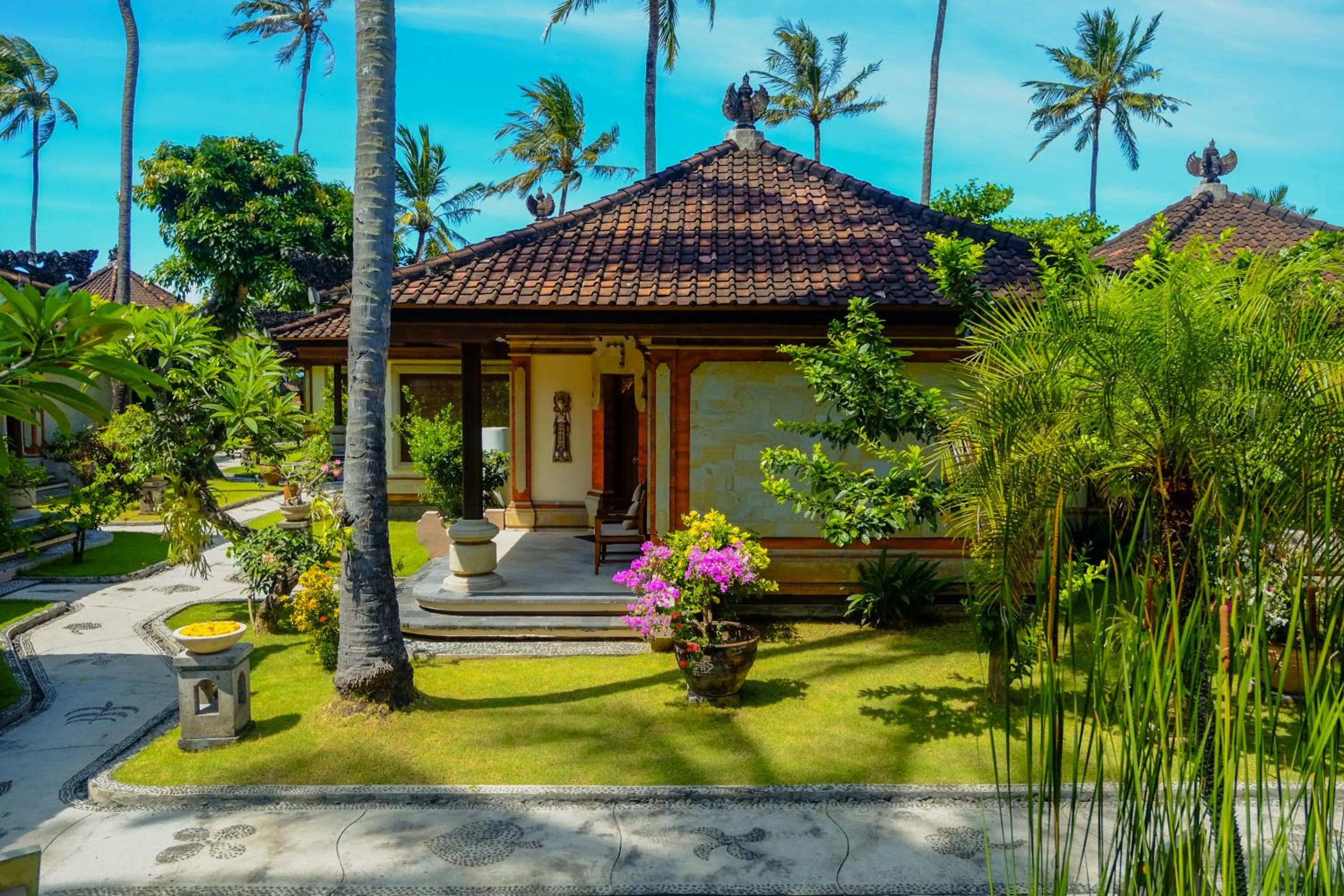 Garden view in Puri Bagus Candidasa