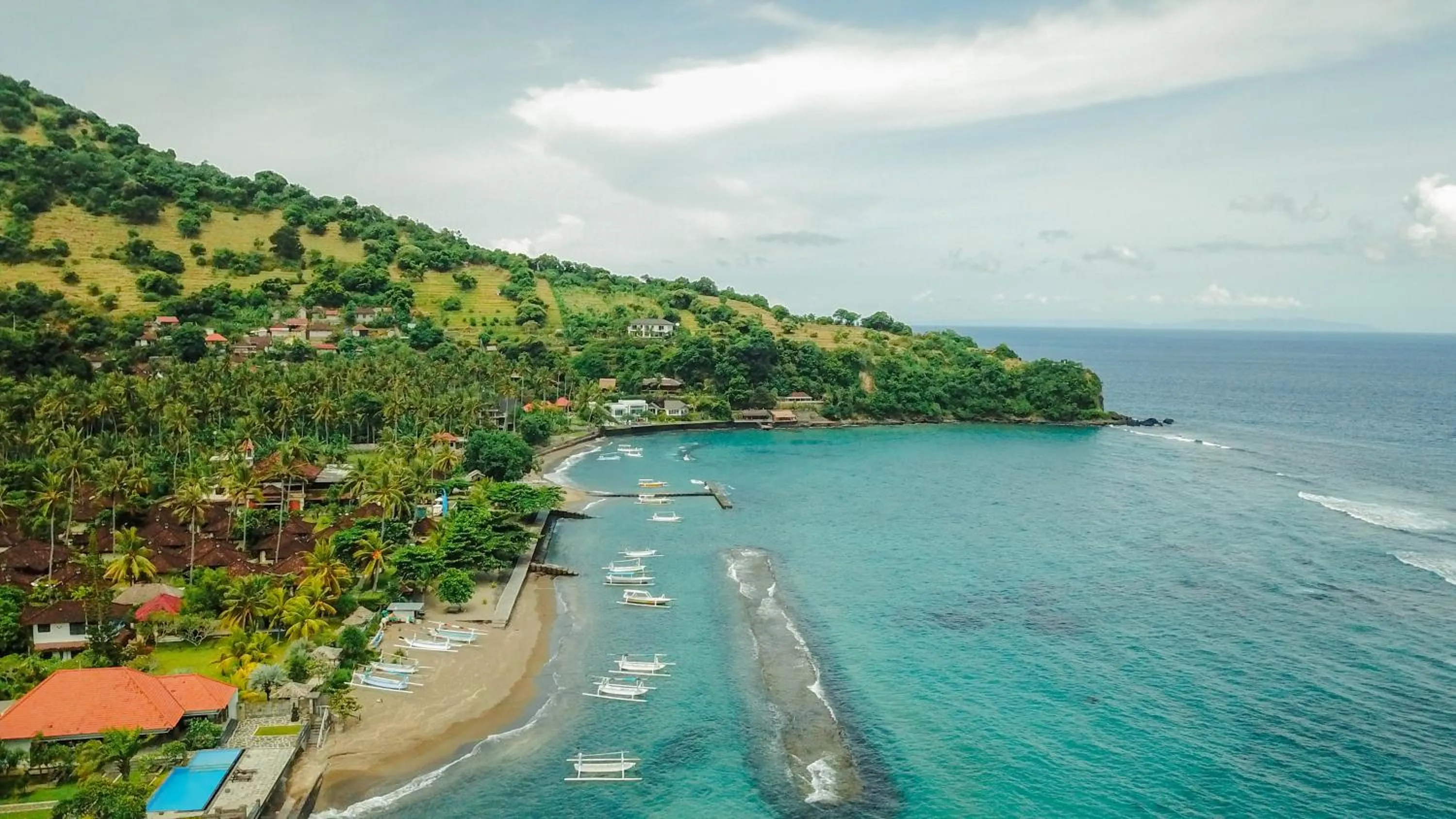 Bird's eye view in Puri Bagus Candidasa