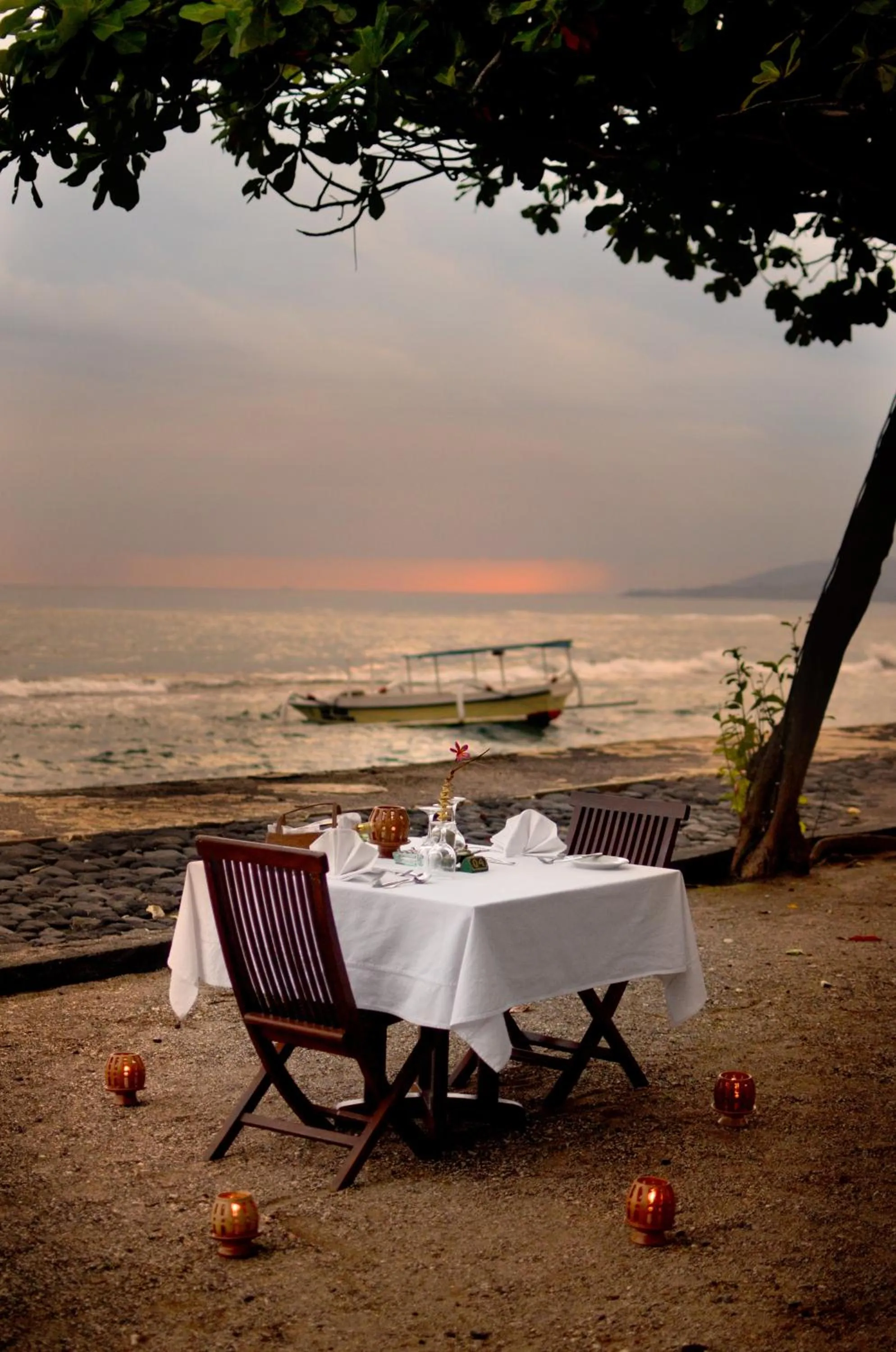 Dining area in Puri Bagus Candidasa