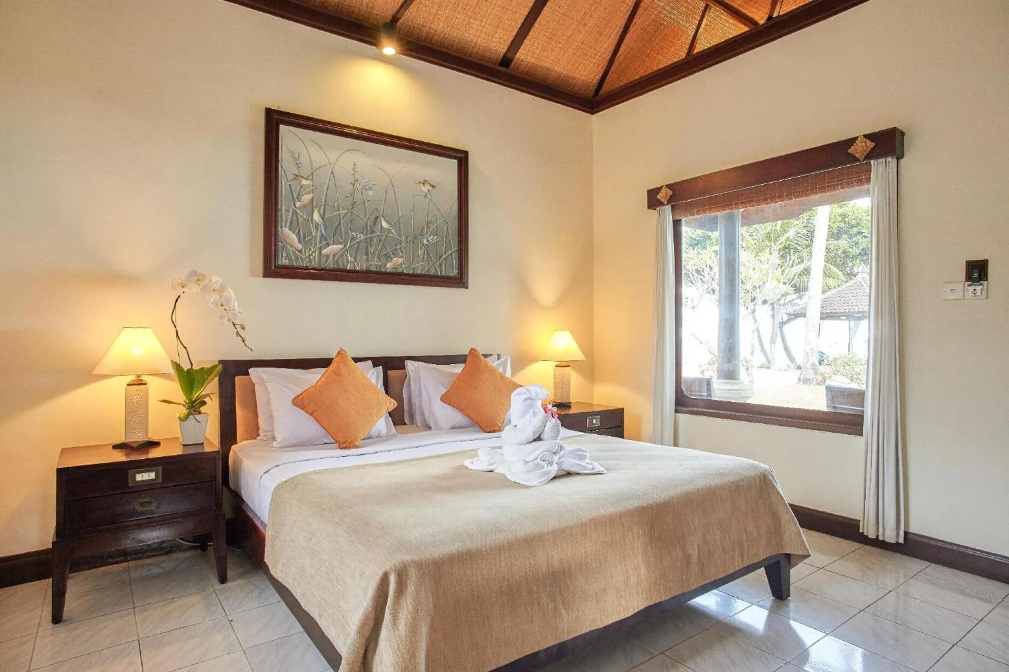 Bed in Puri Bagus Candidasa