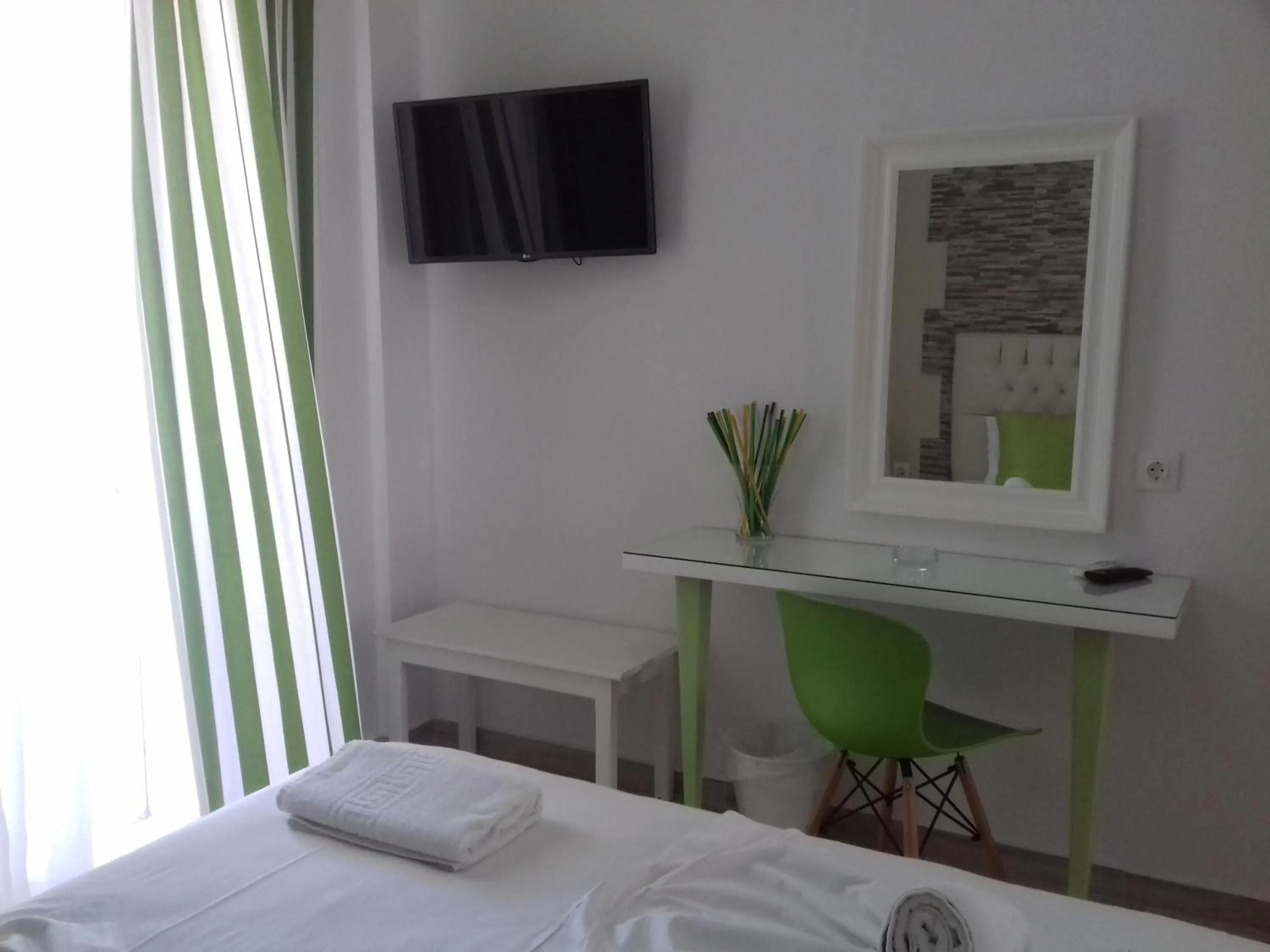 Bedroom, Bed in Christina Apartments