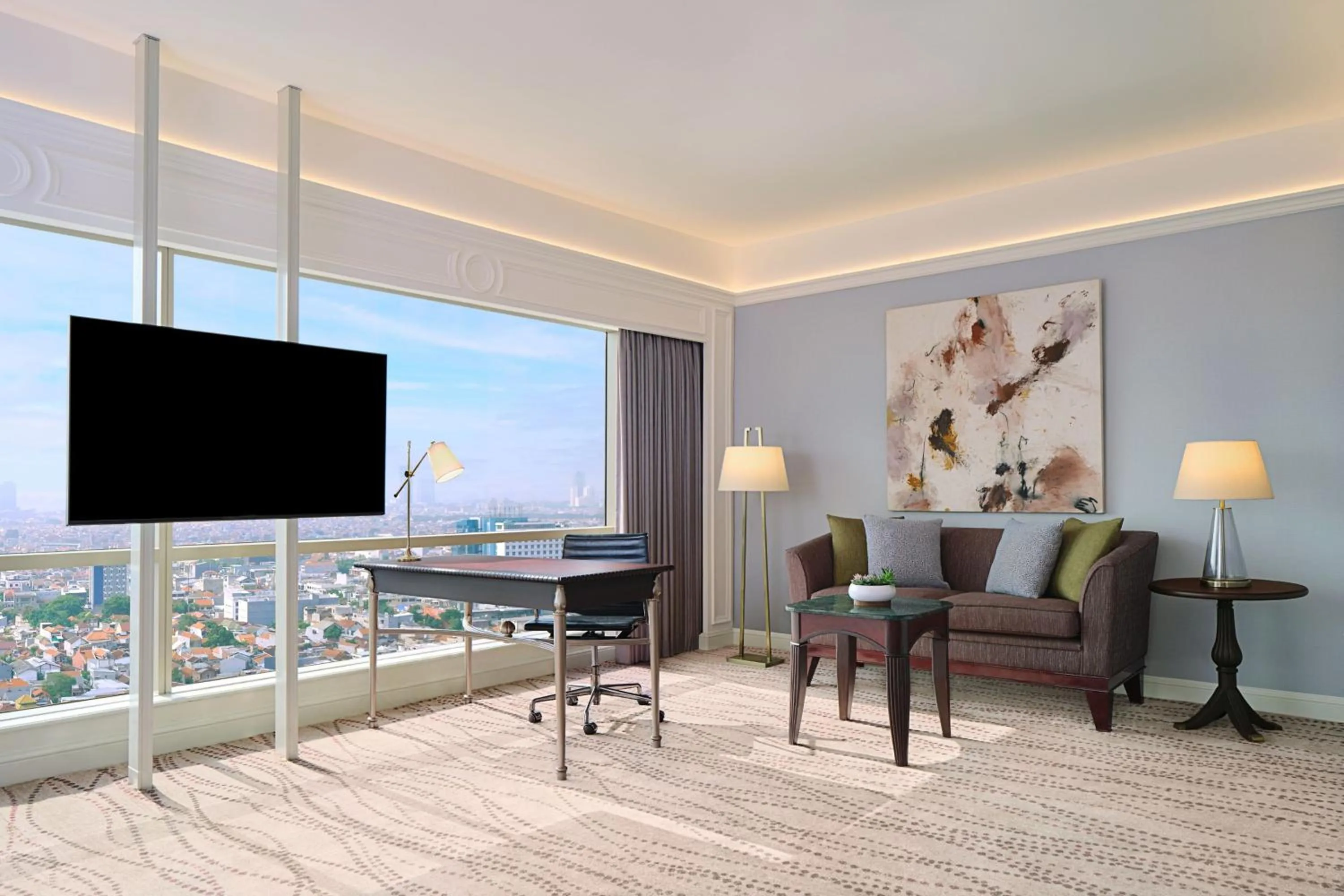 Living room in JW Marriott Hotel Surabaya