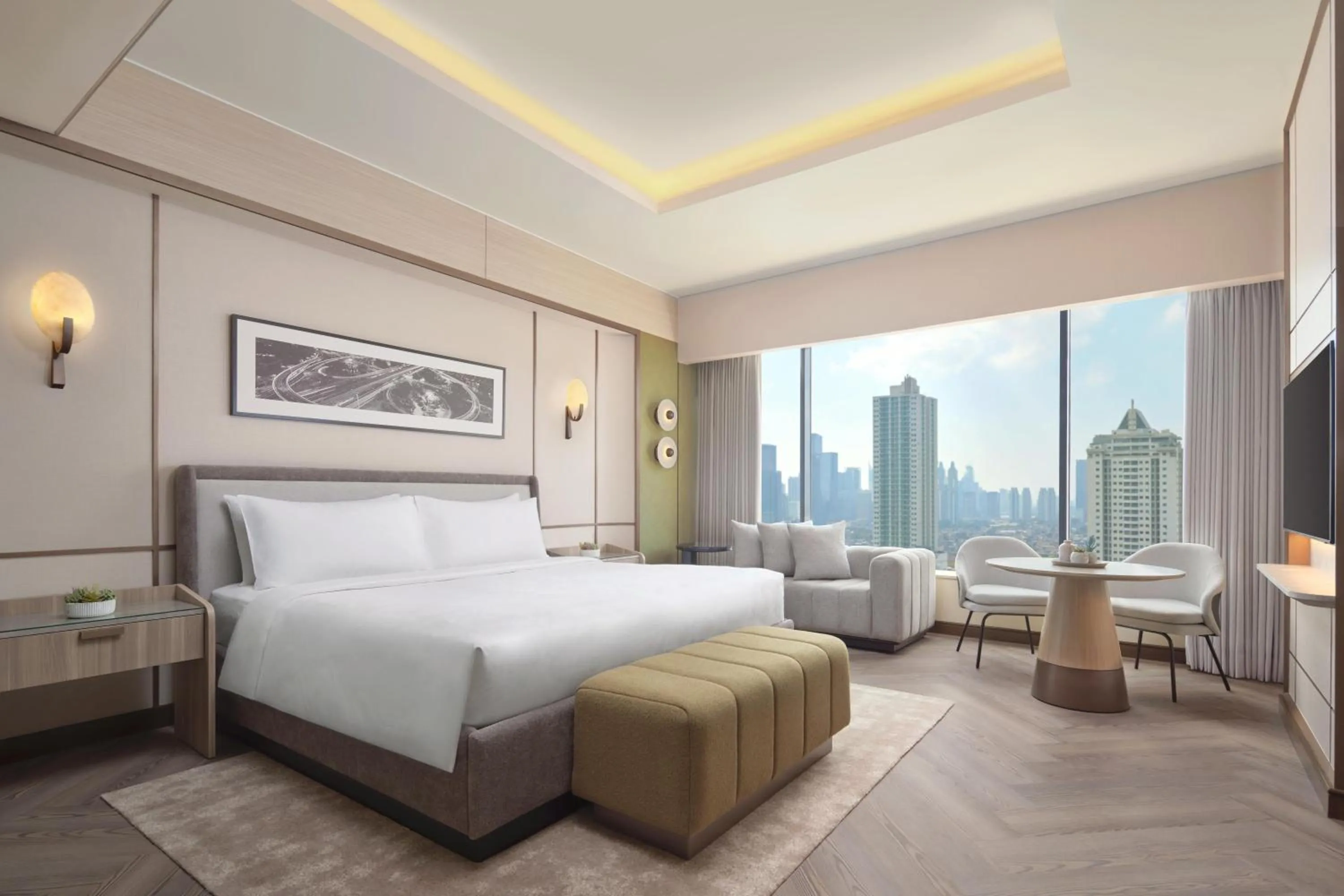 Bed in JW Marriott Hotel Jakarta