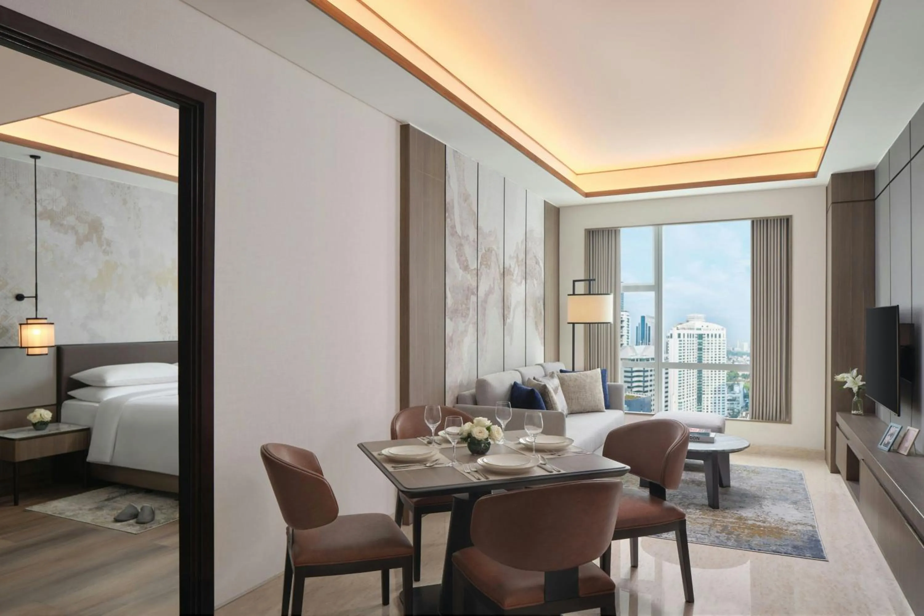 Bedroom, Bed in The Mayflower, Jakarta-Marriott Executive Apartments