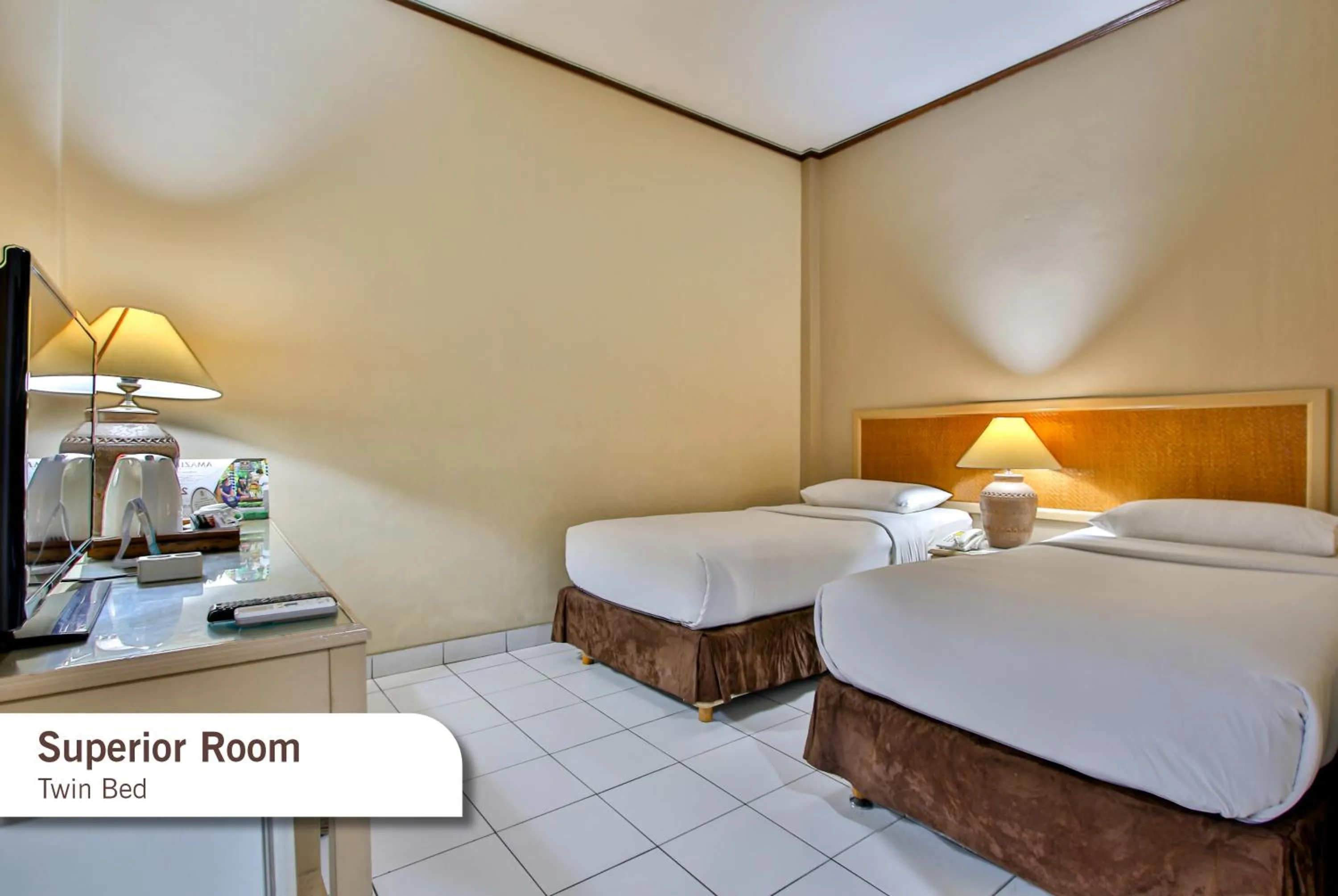 Bed in The Jayakarta Yogyakarta Hotel & Spa