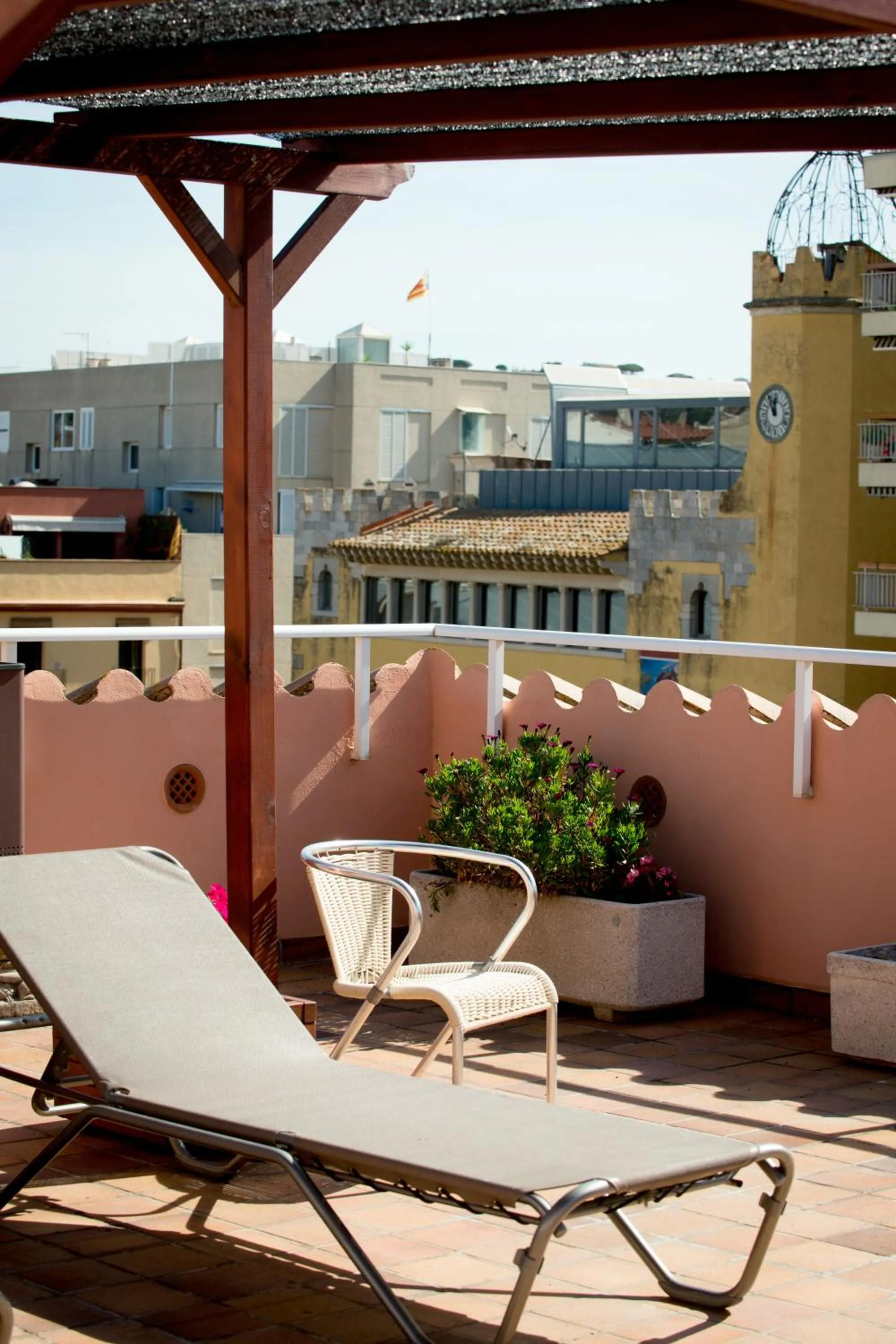 Solarium in Hotel Plaça