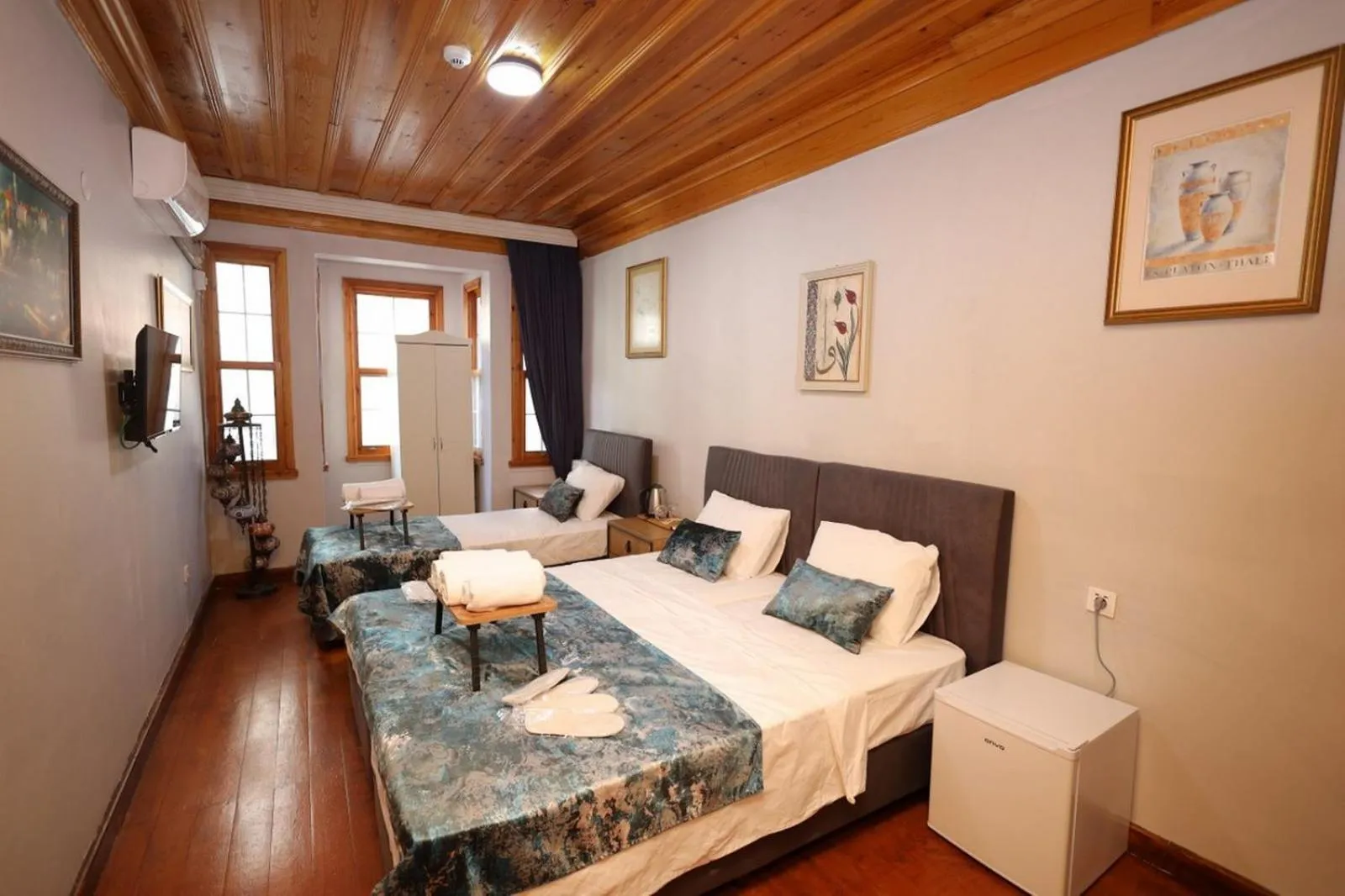 Bed in The Trip istanbul Hotel