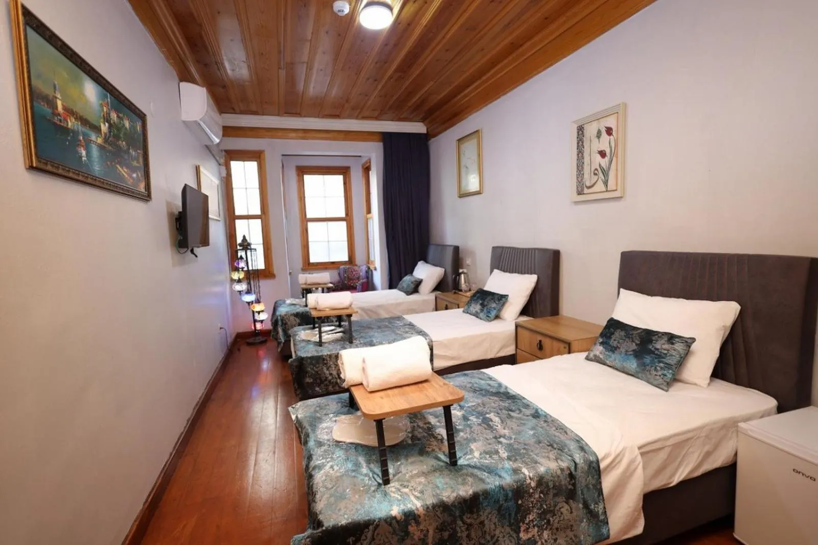 Bed in The Trip istanbul Hotel