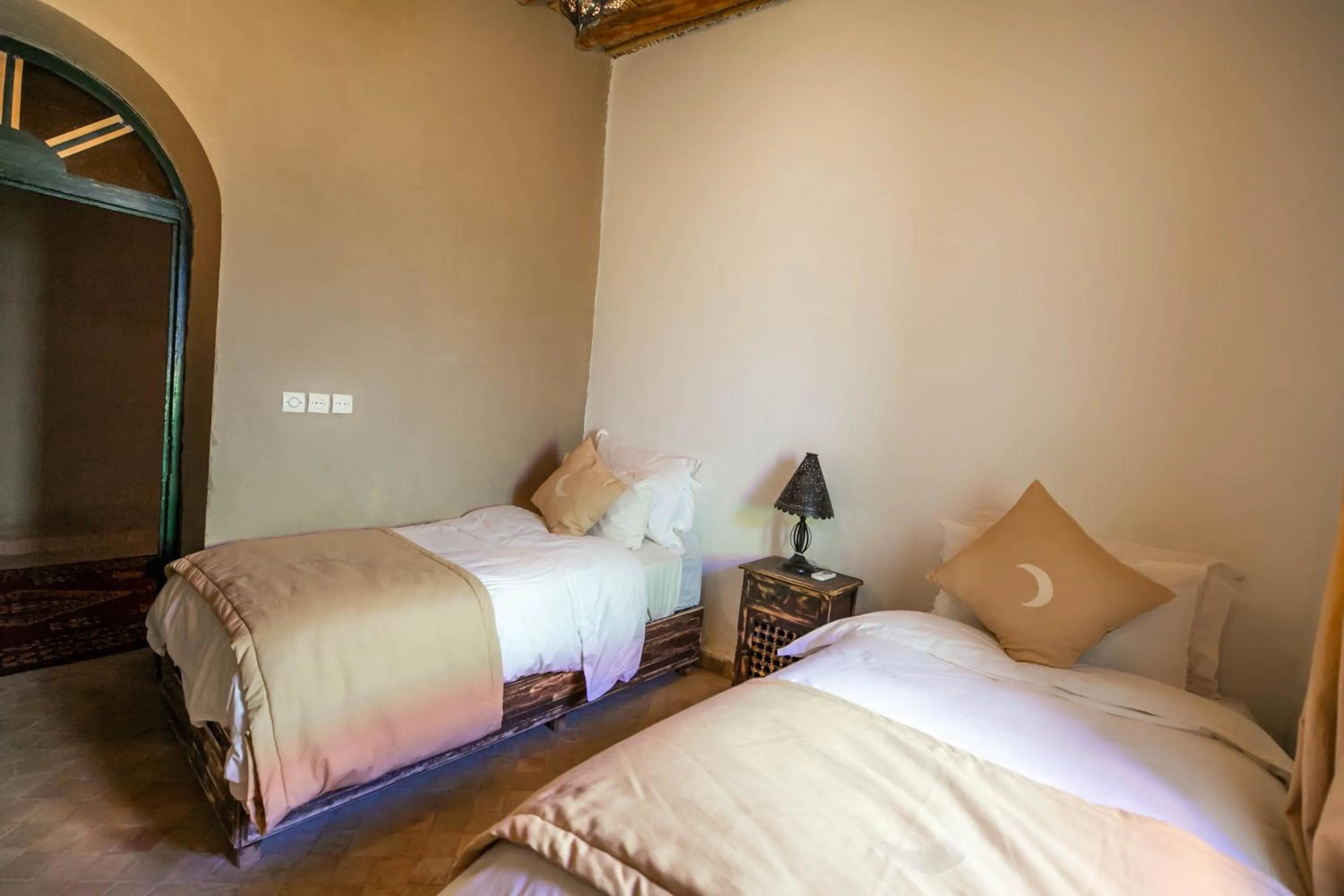 Bed in Riad Kasbah Aiour