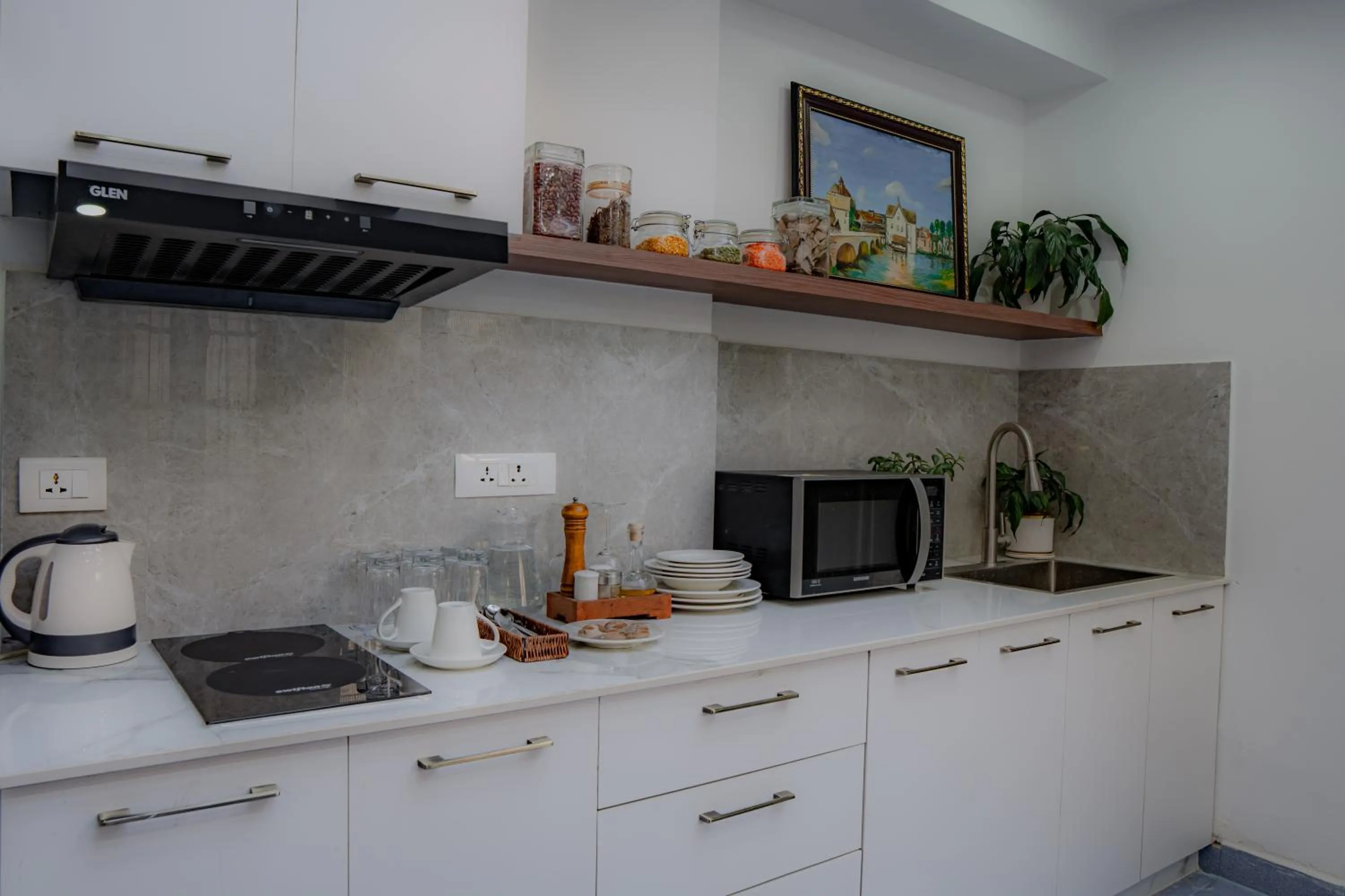 kitchen in Maya Manor Boutique Hotel by KGH Group