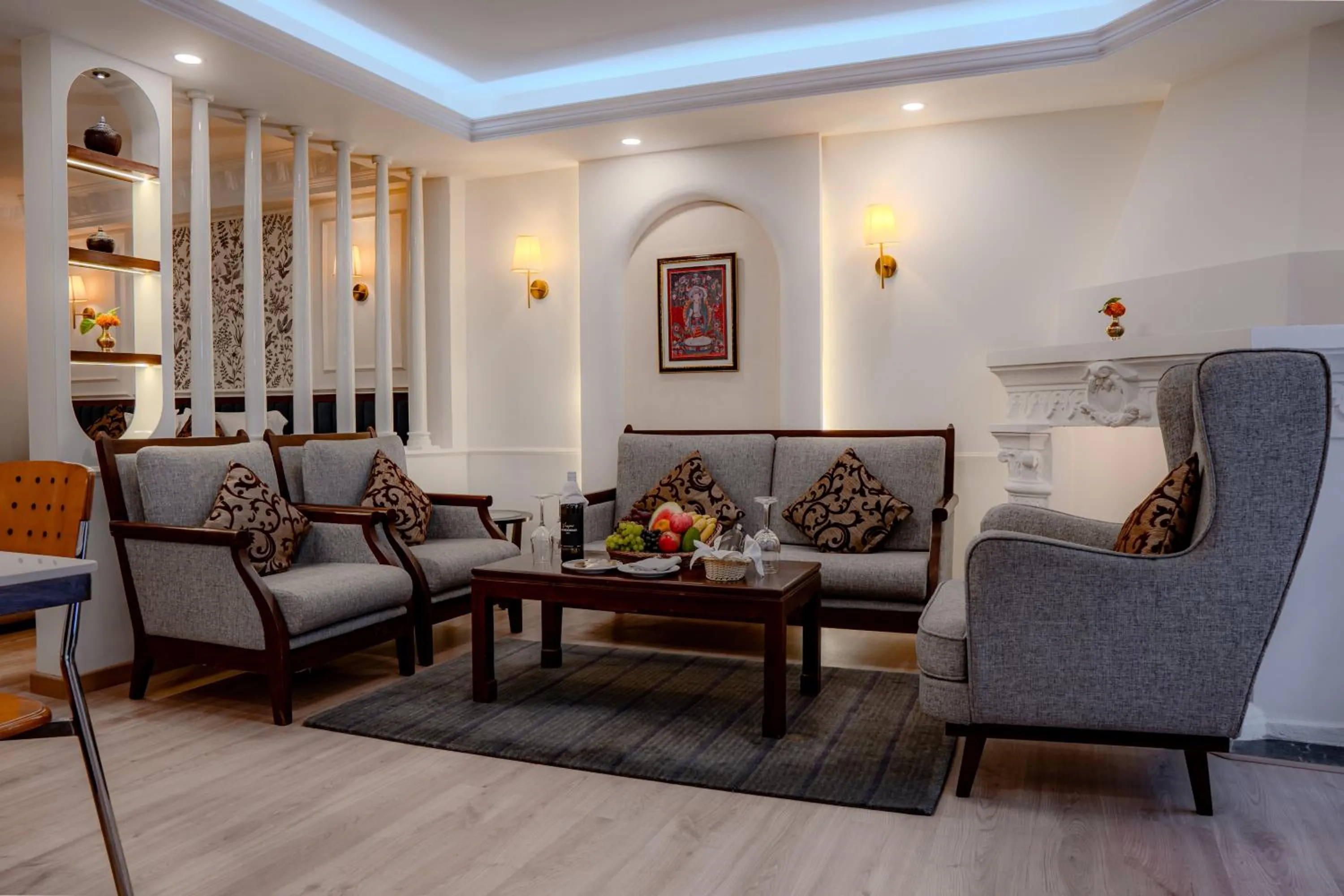 Seating area in Maya Manor Boutique Hotel by KGH Group