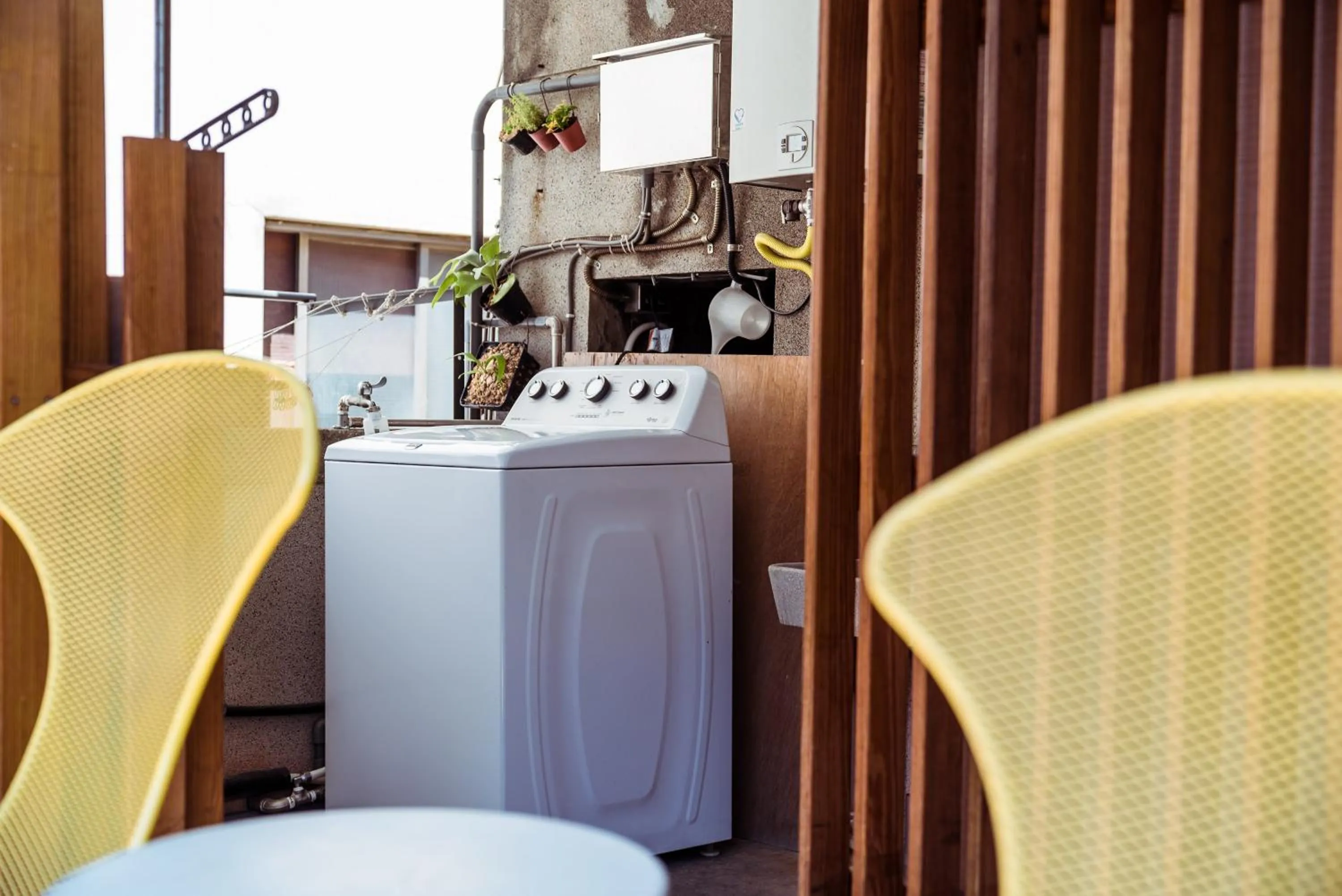 Balcony/Terrace in With Inn Hostel