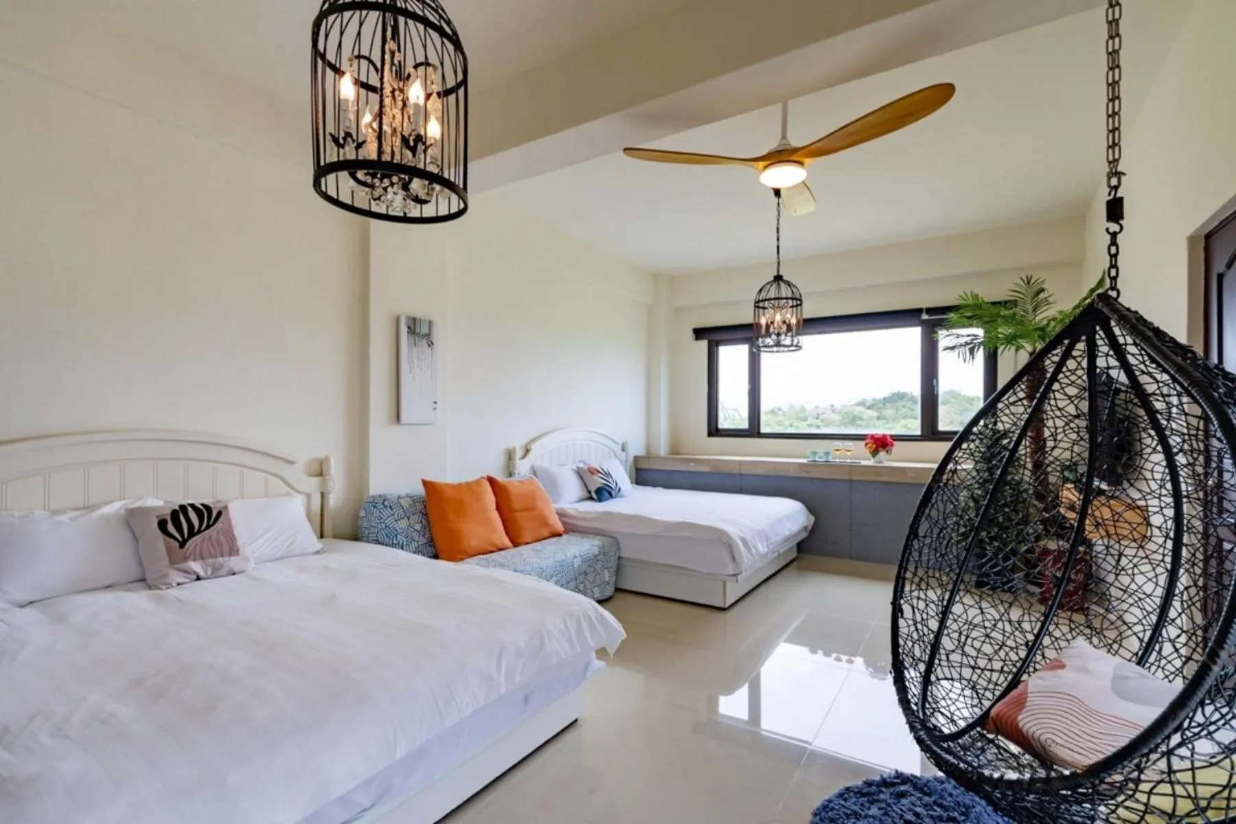 Bed in Hi Zebra Travel B&B