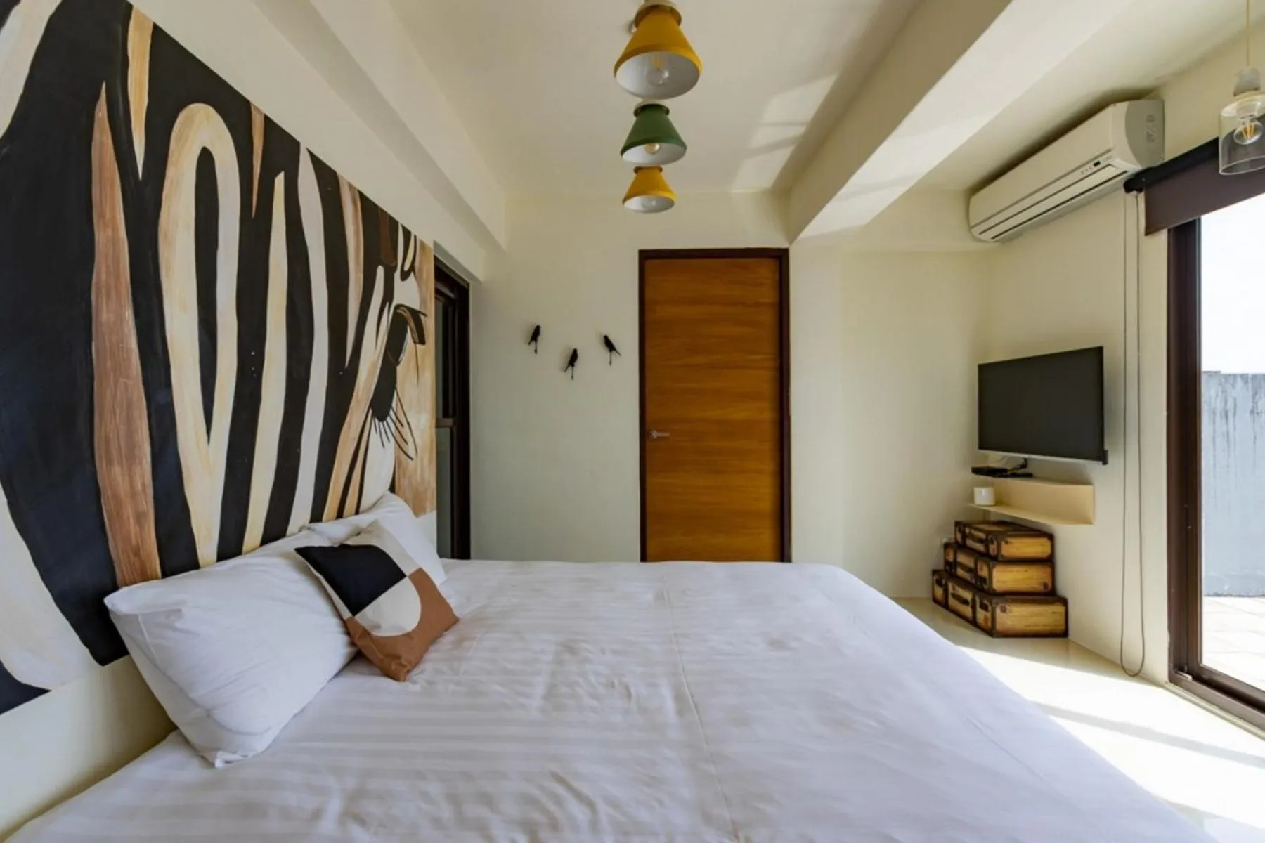 Bed in Hi Zebra Travel B&B