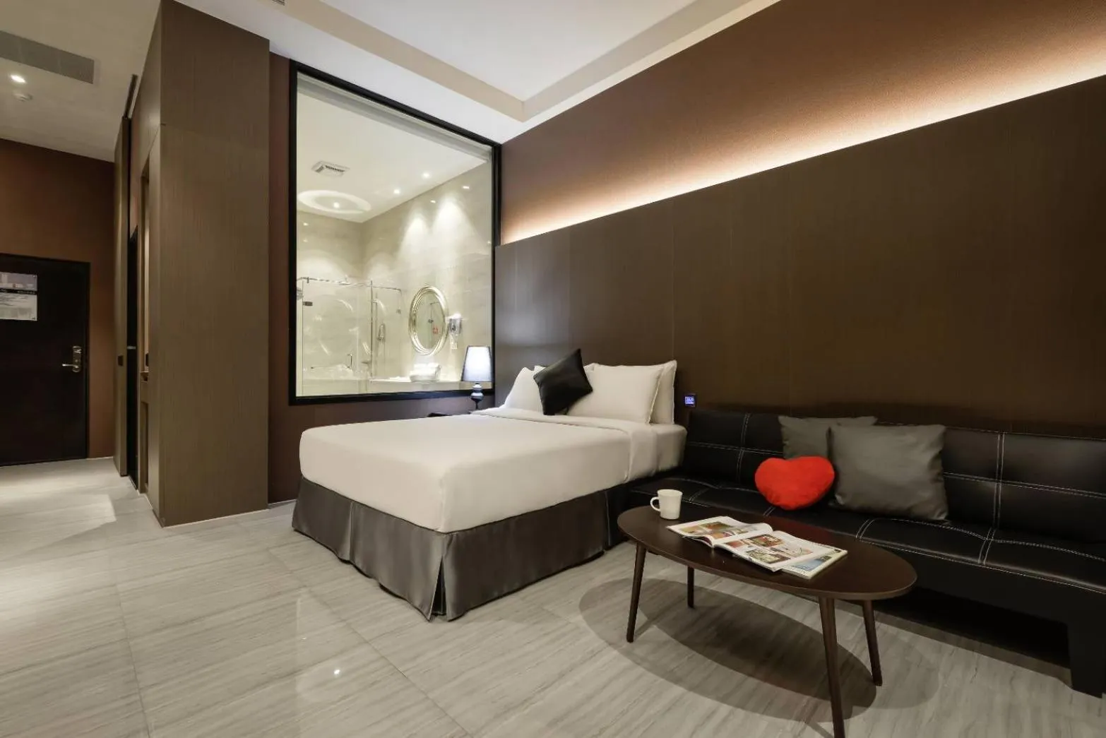 Photo of the whole room, Bed in M Hotel