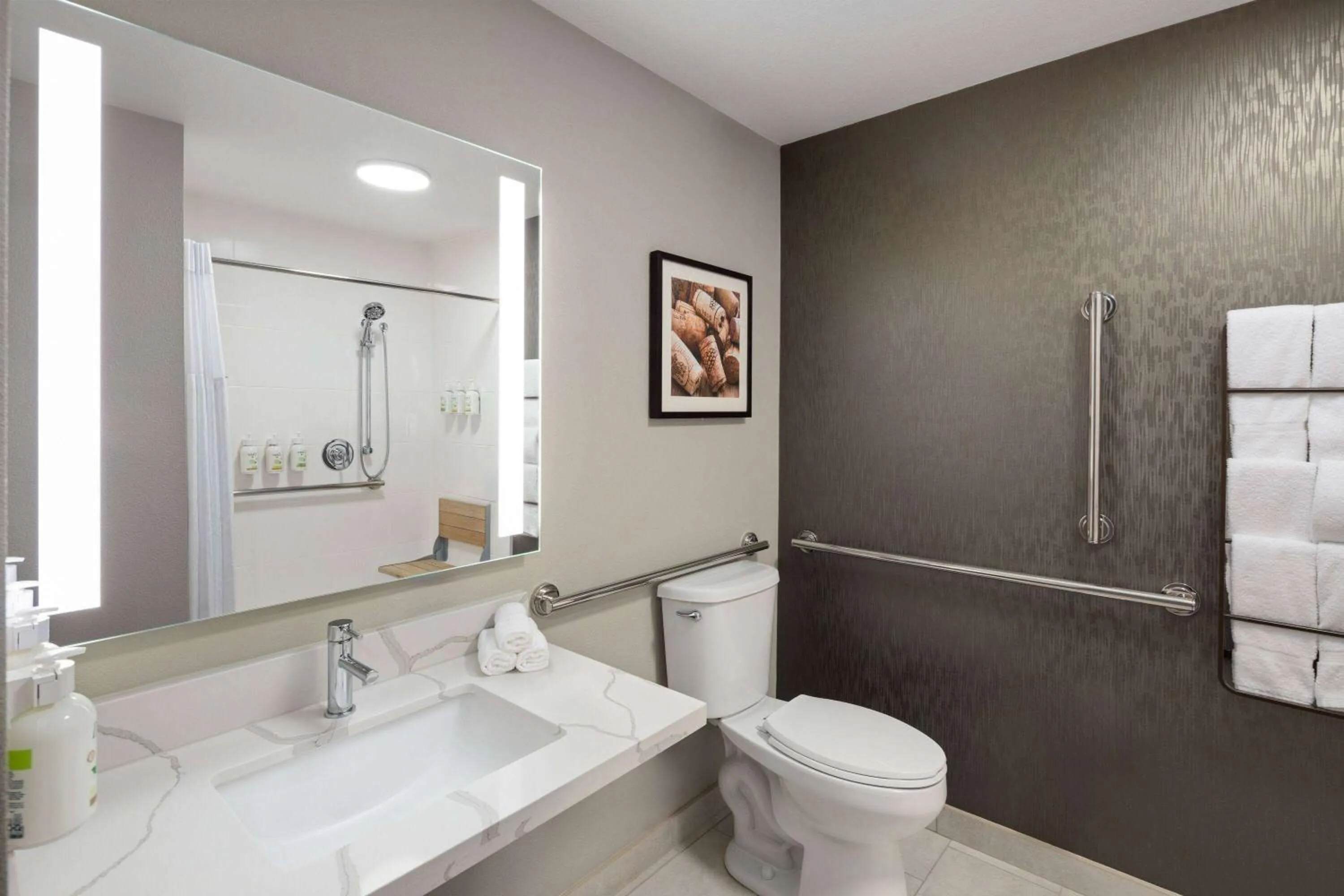 Shower in La Quinta Inn & Suites by Wyndham Yakima Downtown