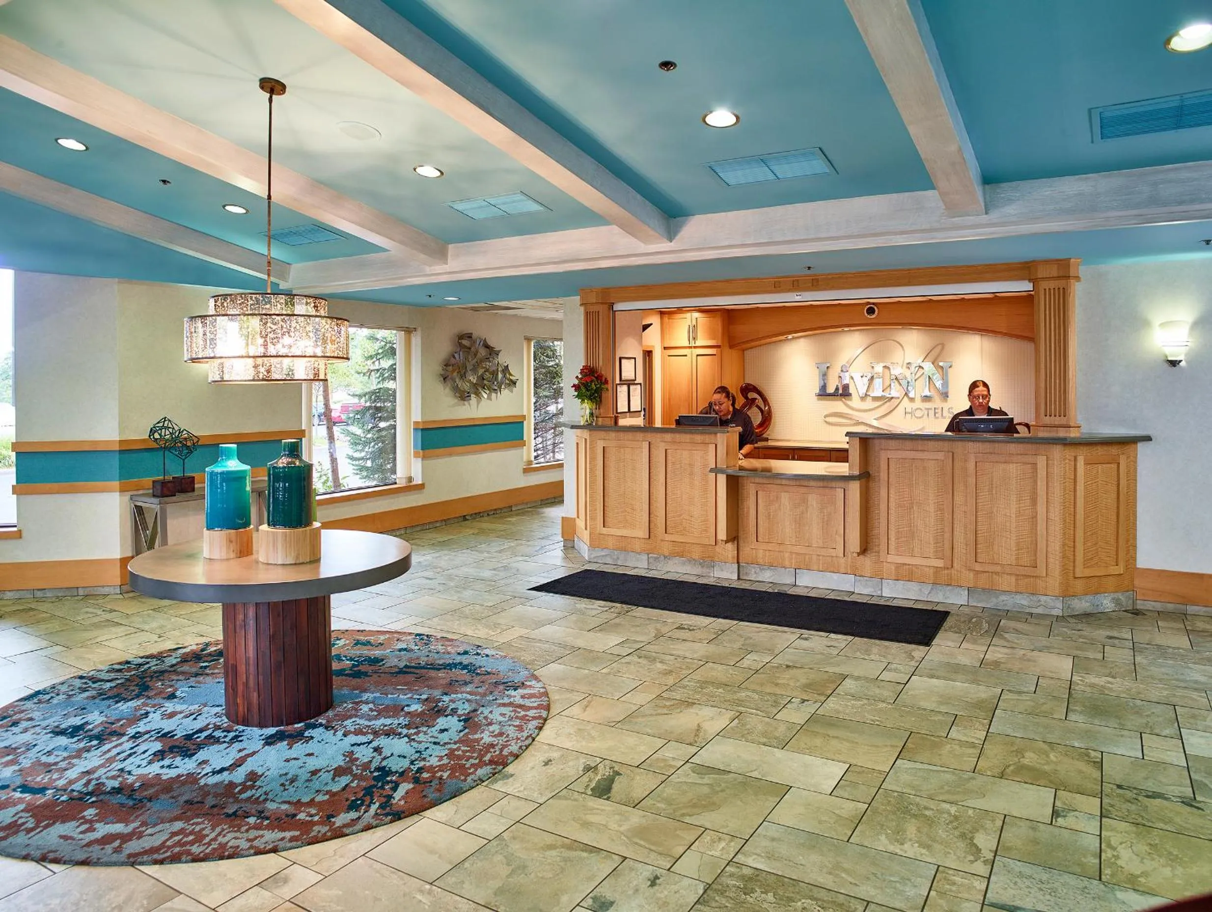 Lobby or reception in LivINN Hotel Minneapolis North / Fridley