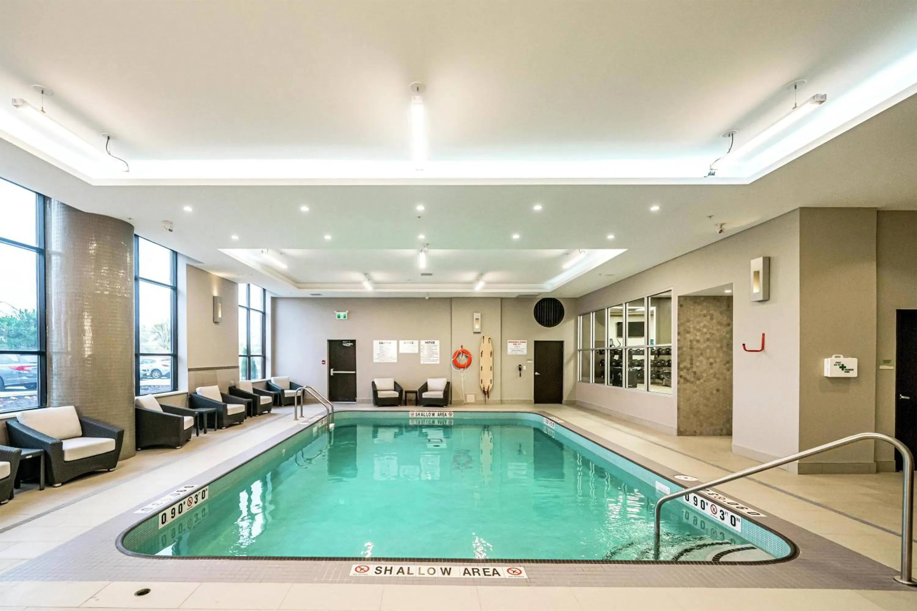 Pool view in DoubleTree by Hilton Kitchener