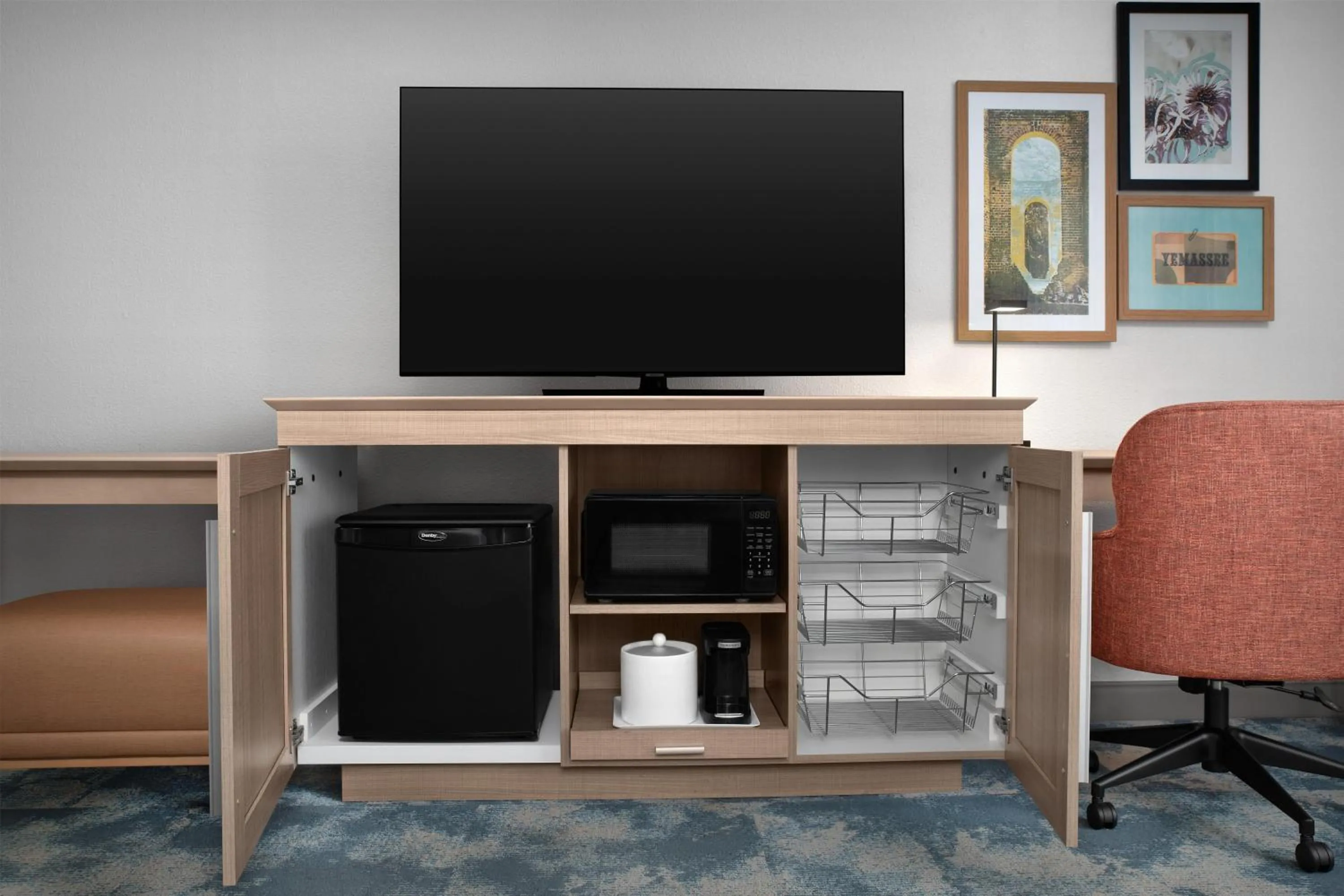 Bedroom in Hampton Inn Yemassee/Point South, Sc