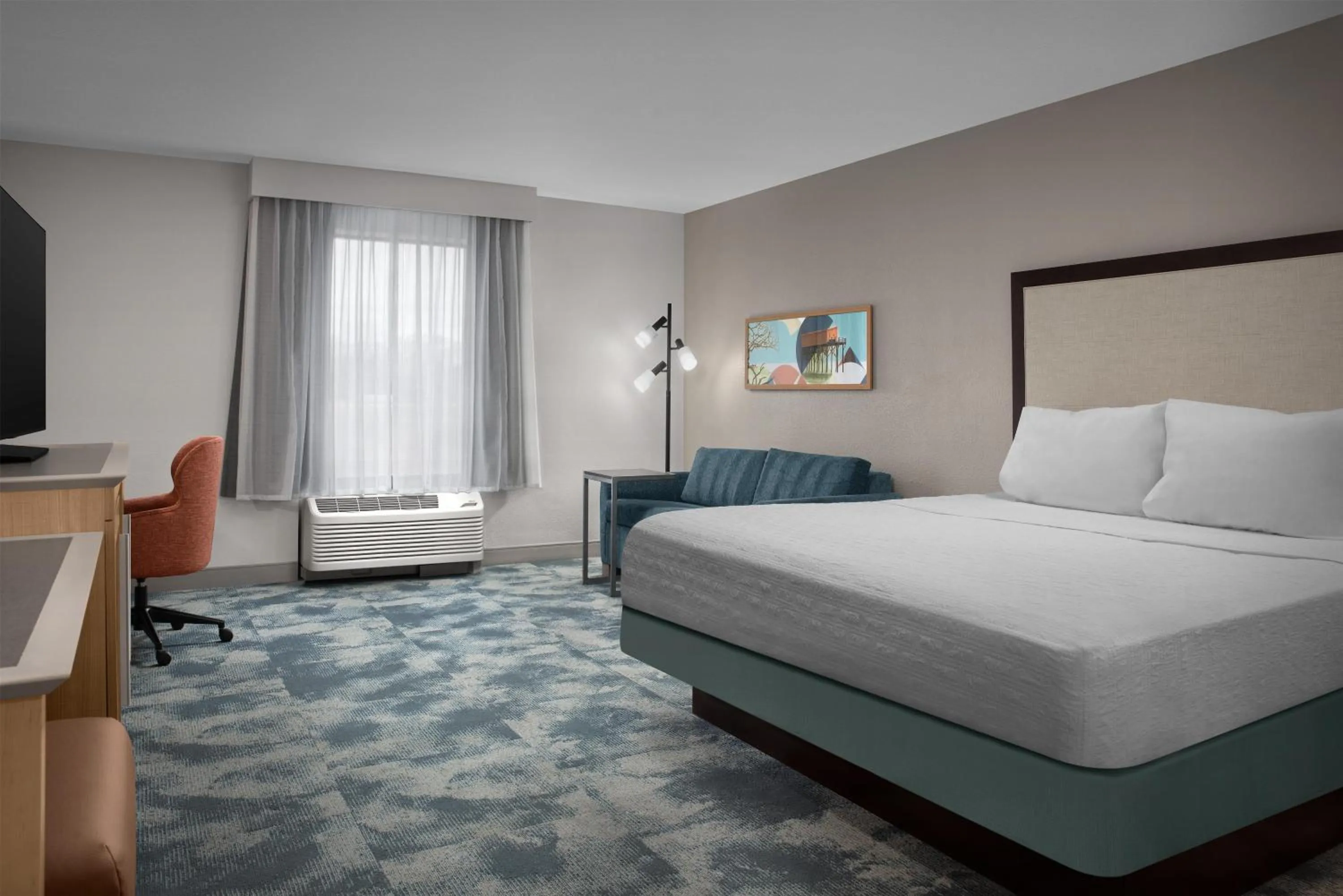 Bed in Hampton Inn Yemassee/Point South, Sc