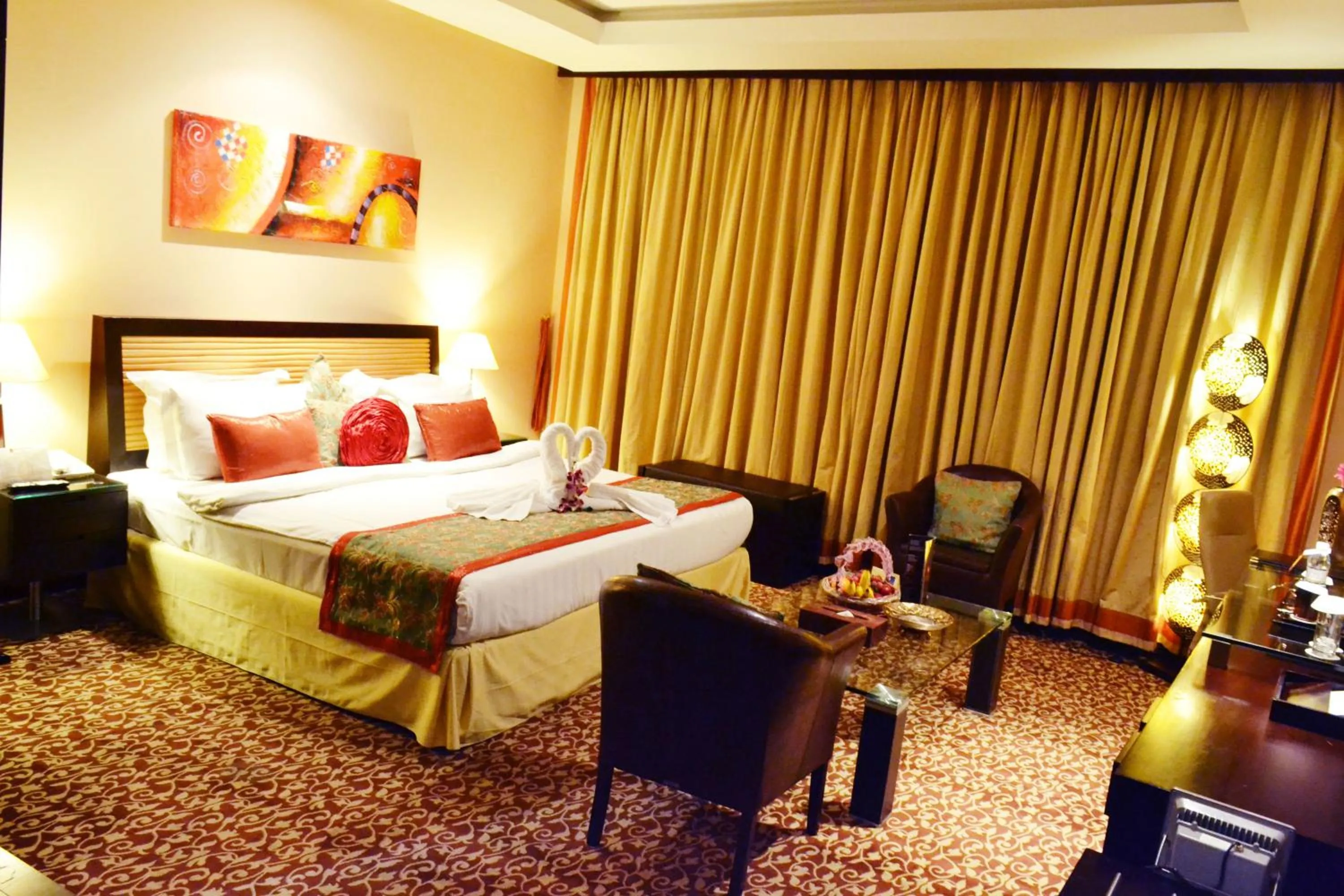 Living room, Bed in Dorus Hotel