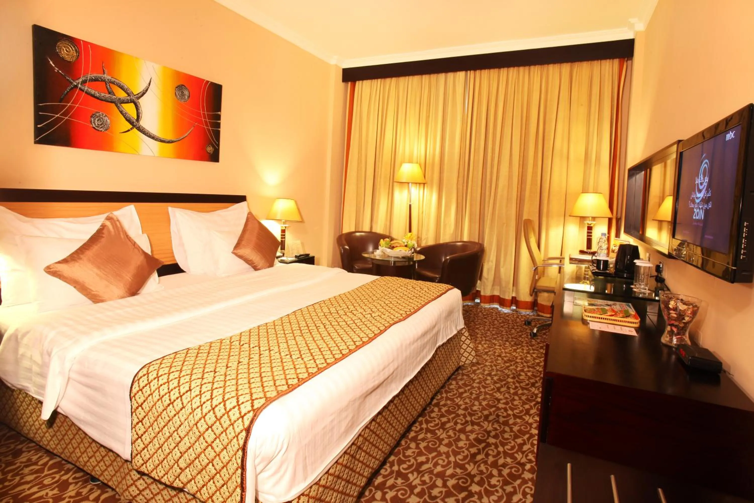 Living room, Bed in Dorus Hotel