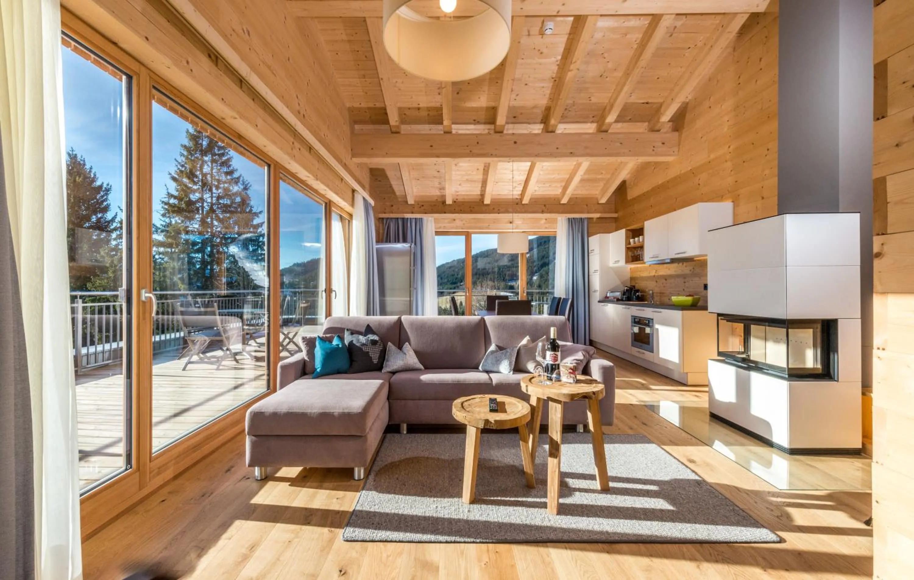 Living room in Rittis Alpin Chalets Dachstein
