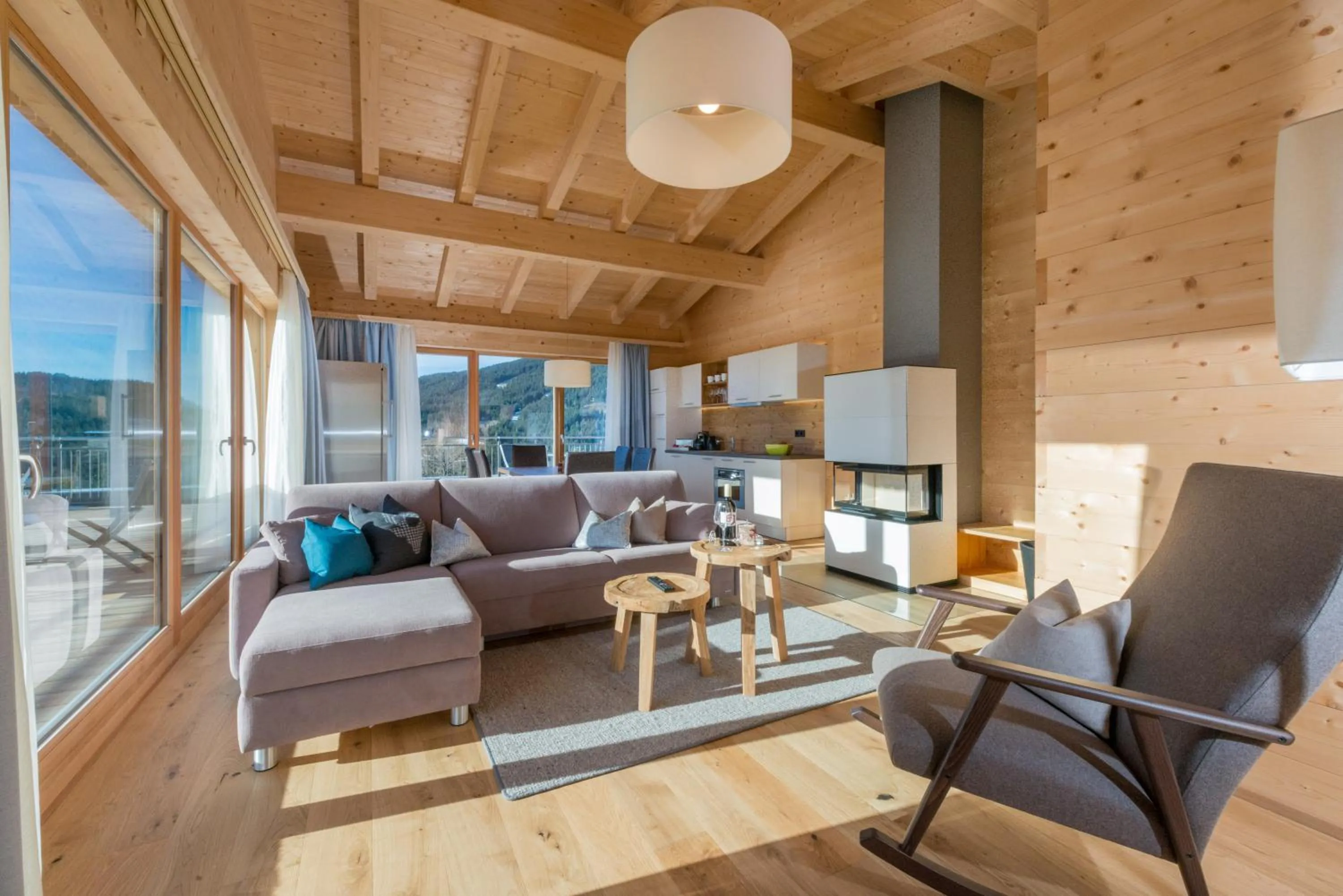 Living room in Rittis Alpin Chalets Dachstein
