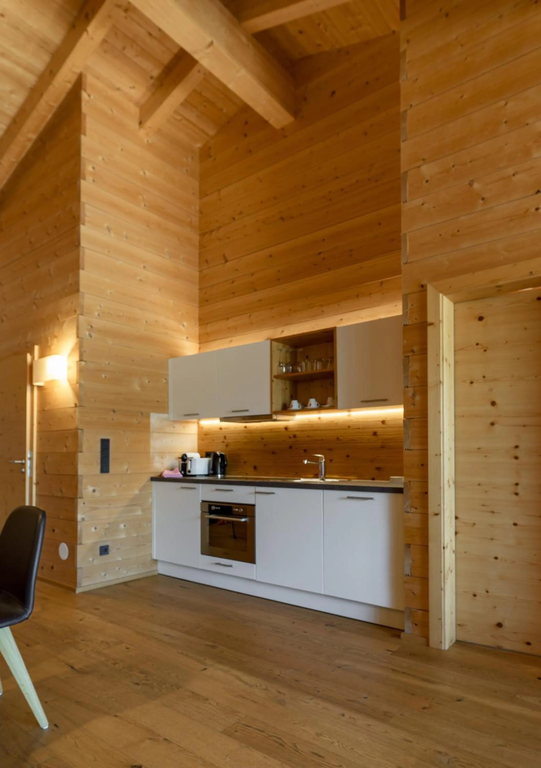 Kitchen or kitchenette in Rittis Alpin Chalets Dachstein