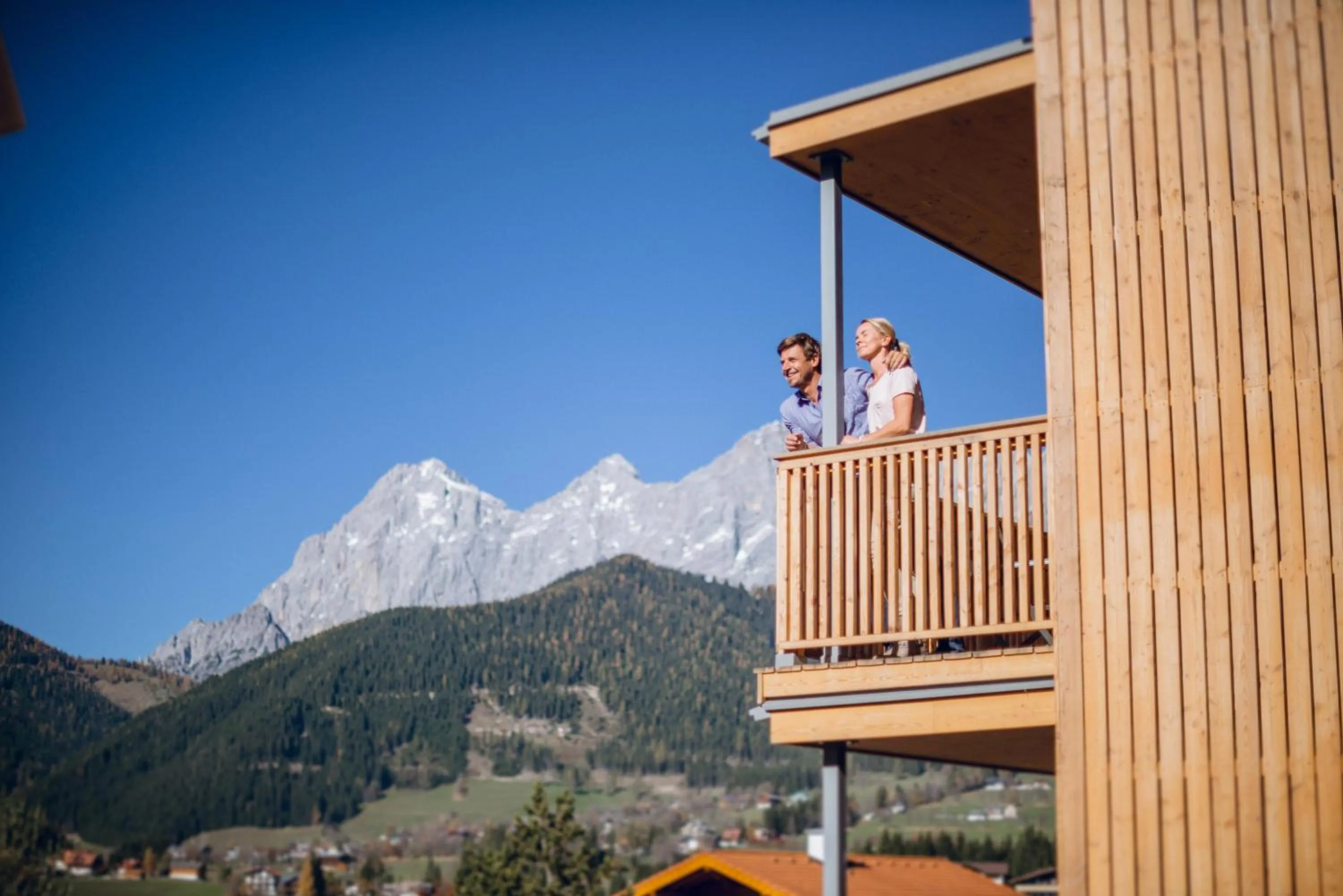 Balcony/Terrace in Rittis Alpin Chalets Dachstein