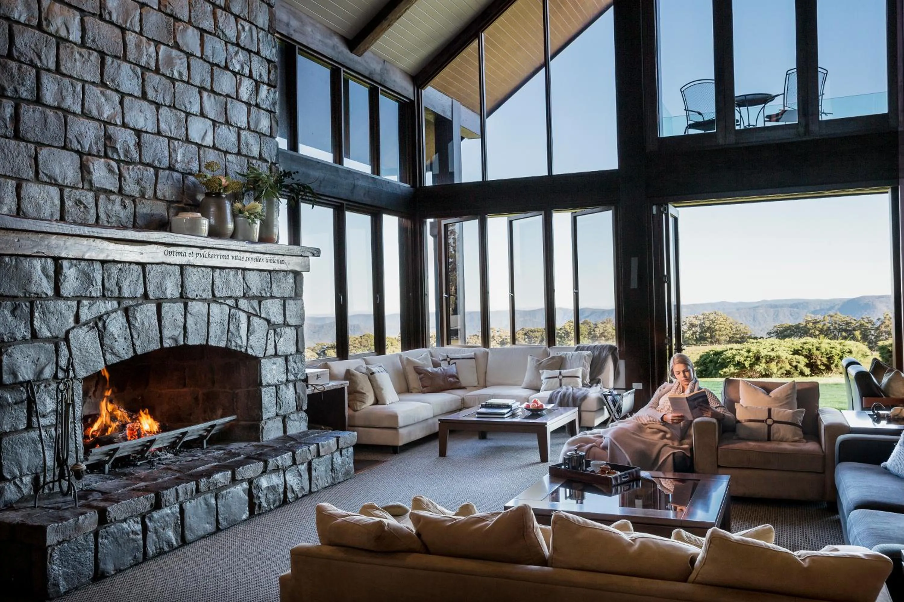 Patio in Spicers Peak Lodge