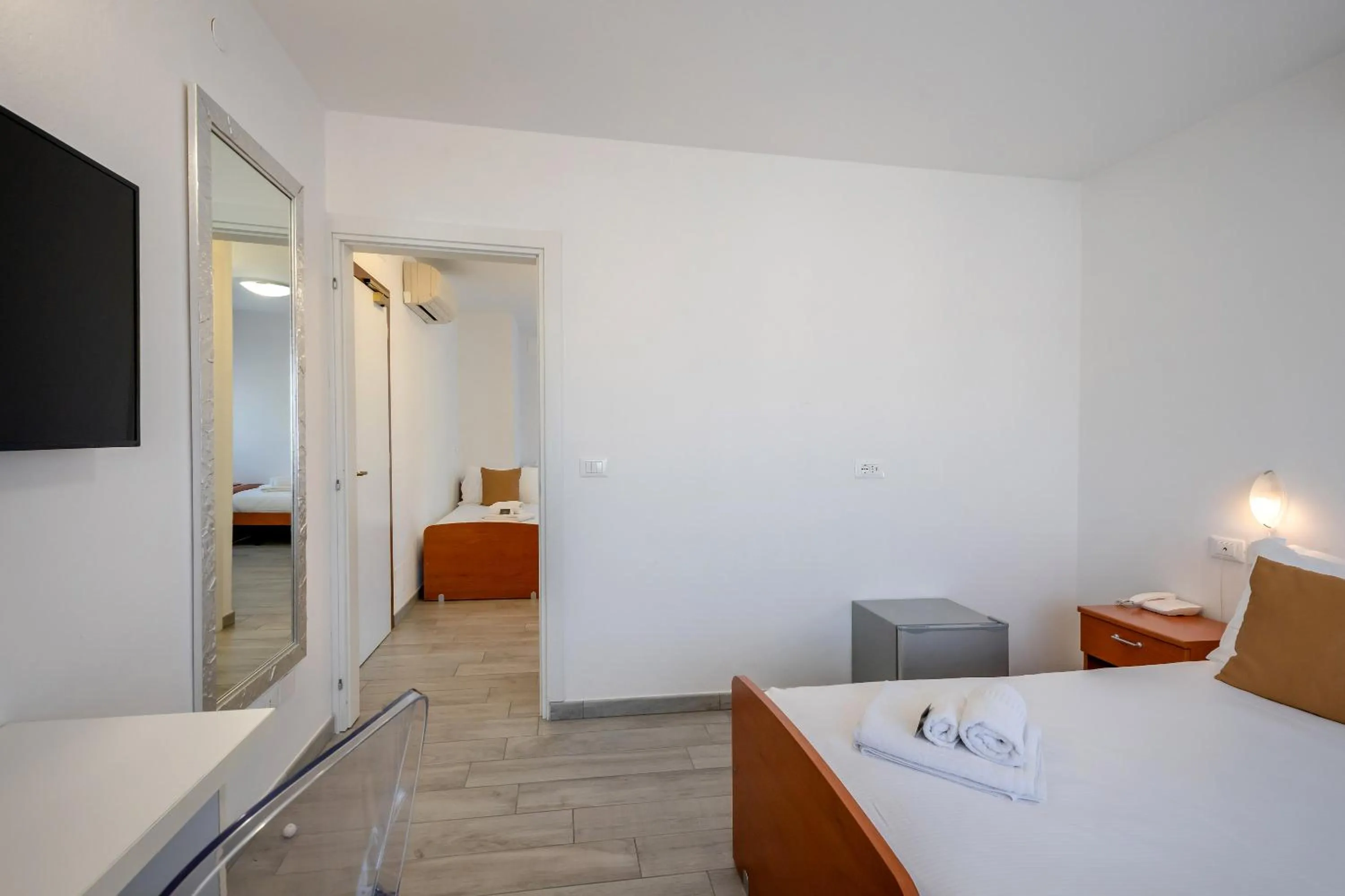 Bed in Hotel Tre Rose