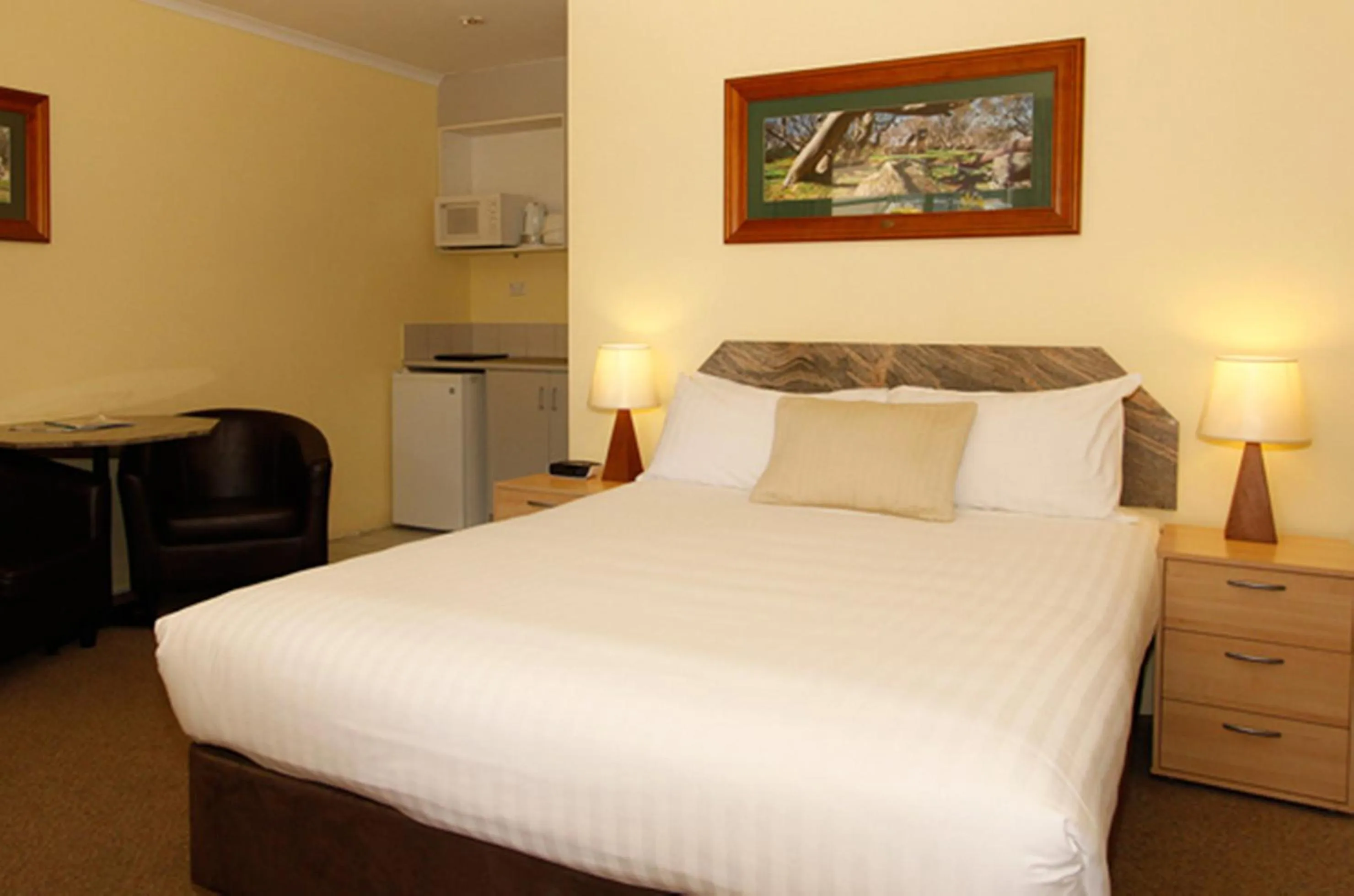 Bed in Ocean View Motel