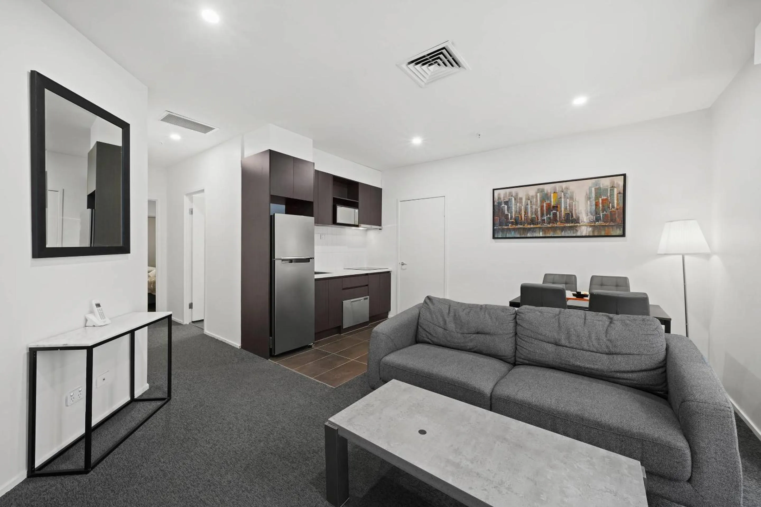 Bedroom in Comfort Apartments Melbourne Central