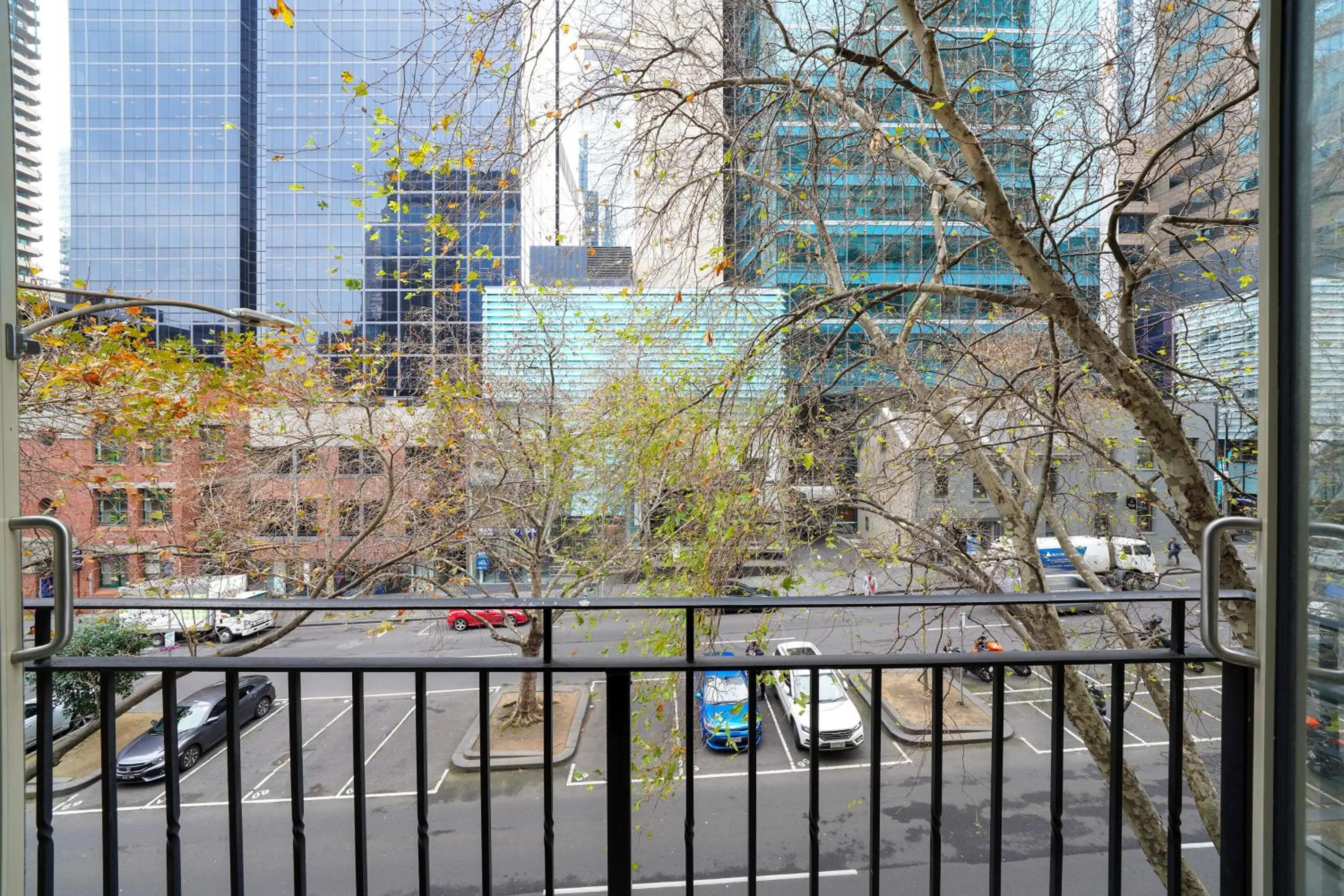 Balcony/Terrace in Comfort Apartments Melbourne Central