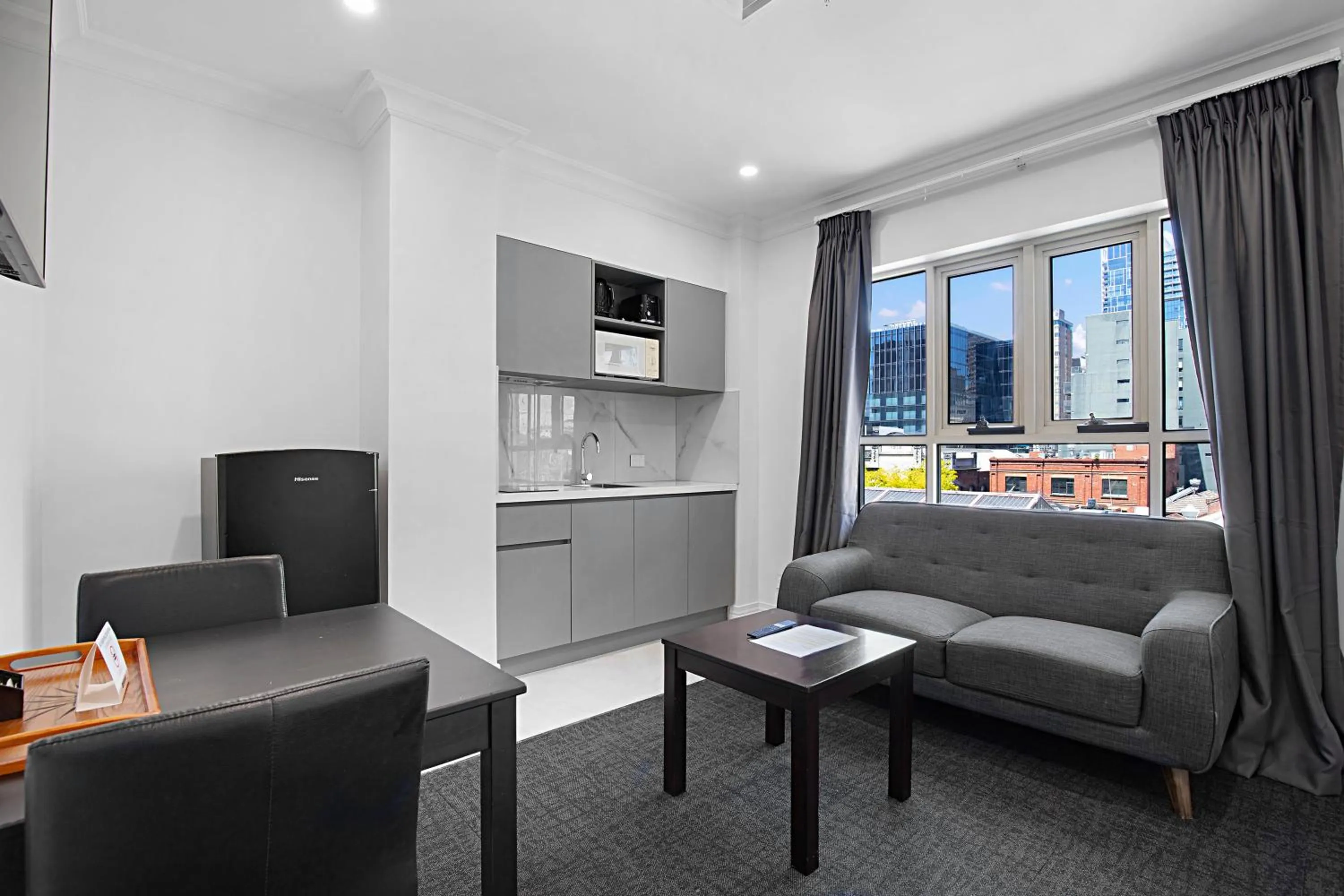 Kitchen or kitchenette in Comfort Apartments Melbourne Central