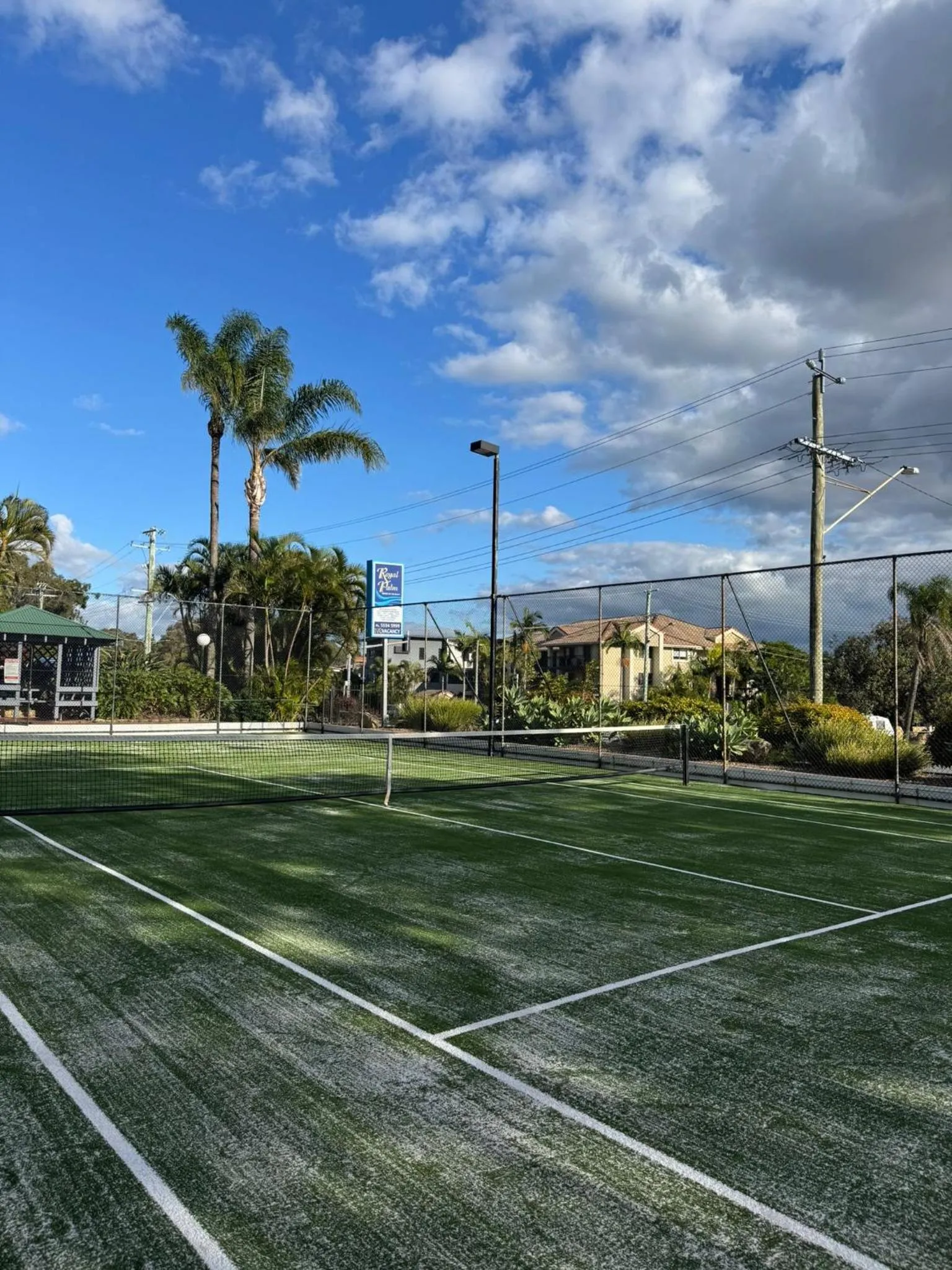 Tennis court in Royal Palm Resort on the Beach
