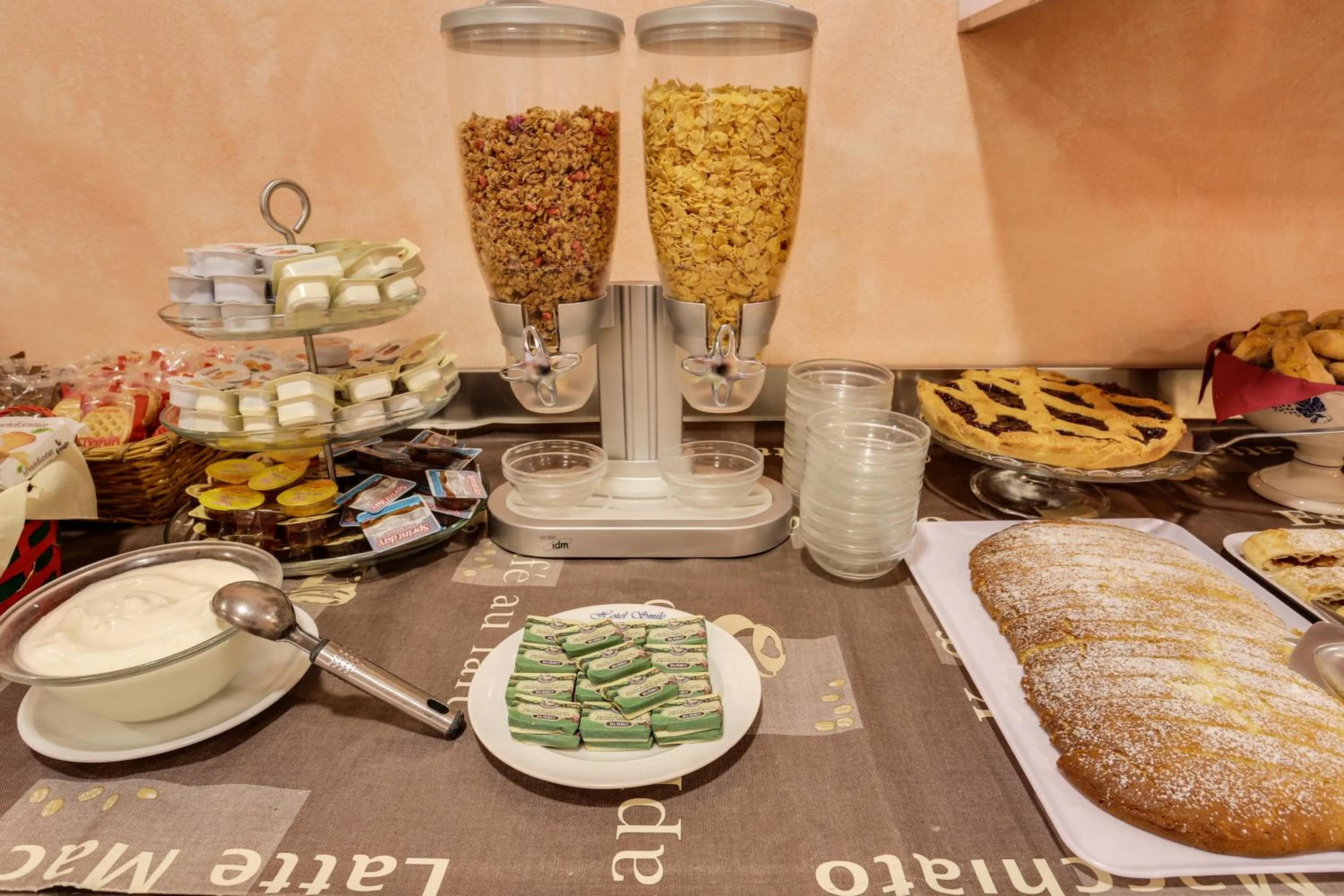 Italian breakfast in Hotel Smile