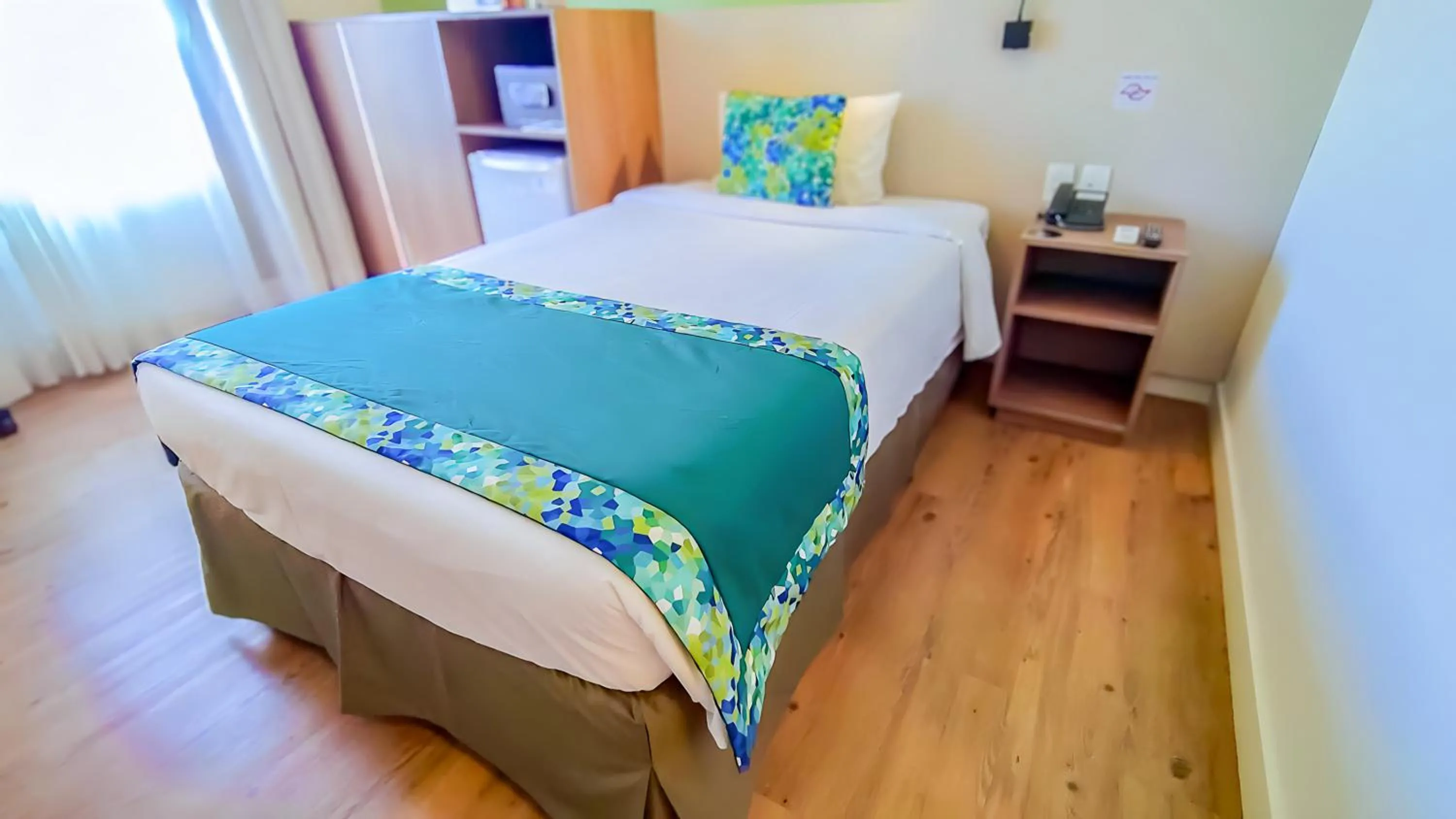 Bed in Blue Tree Towers Valinhos