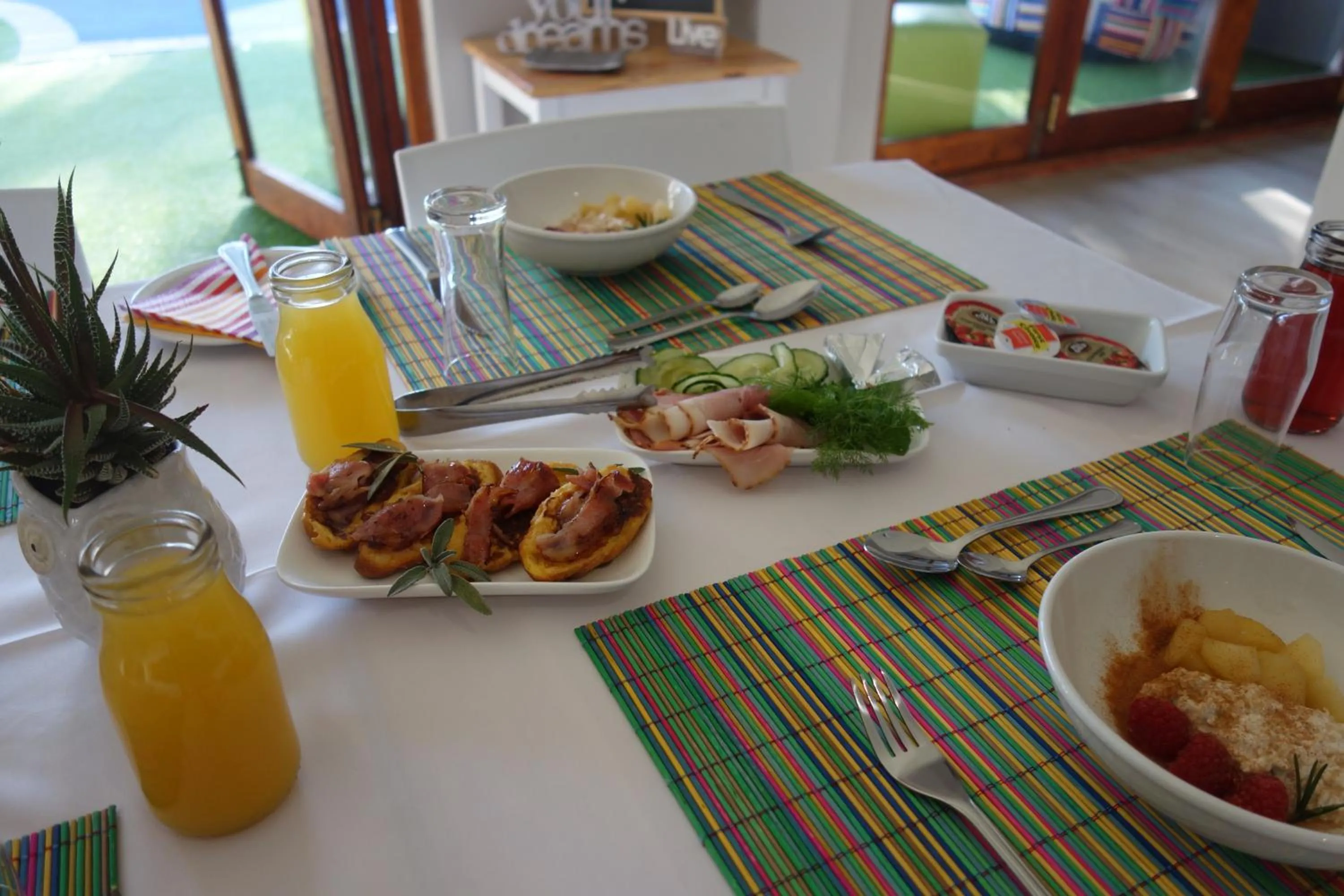 Continental breakfast in Two Fat Owls Guesthouse
