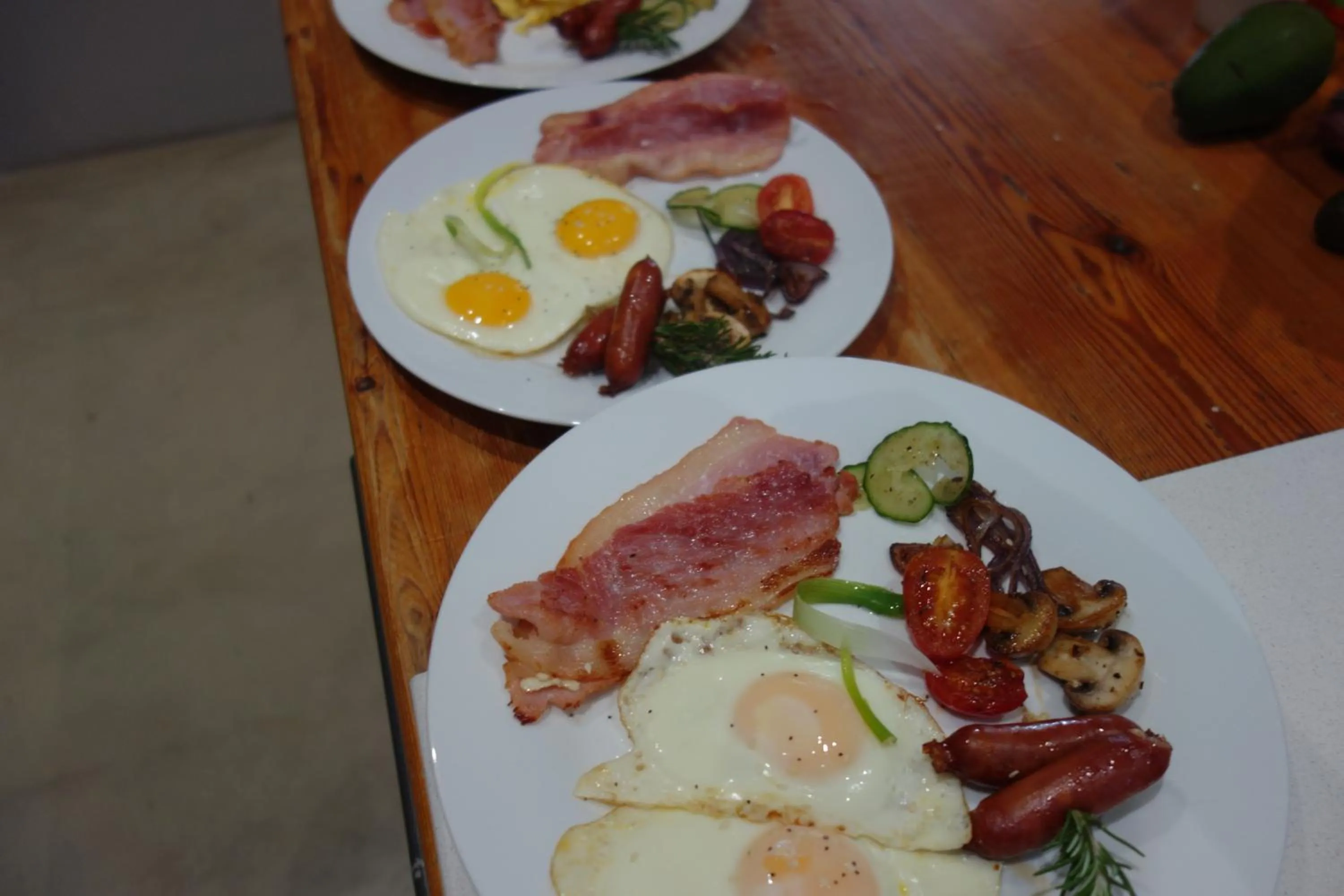 Buffet breakfast in Two Fat Owls Guesthouse