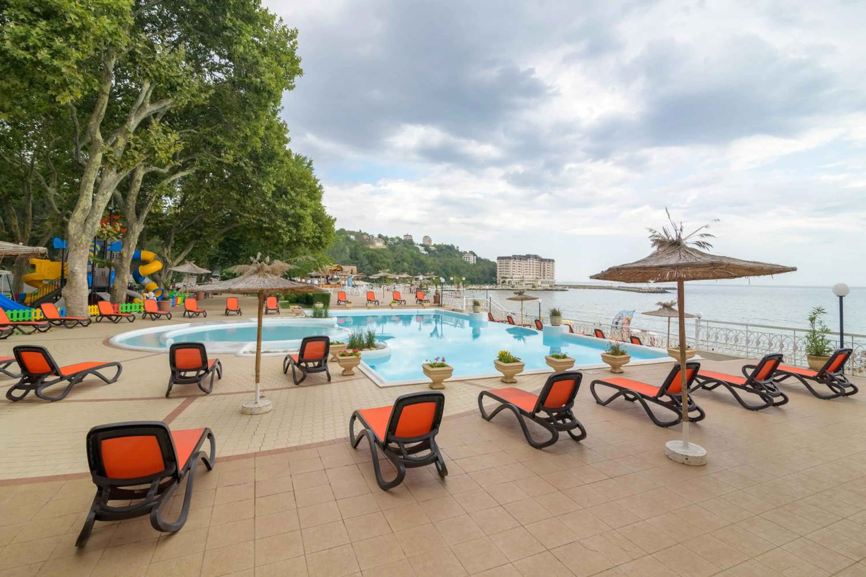Swimming pool in Marina Hotel, Sunny Day