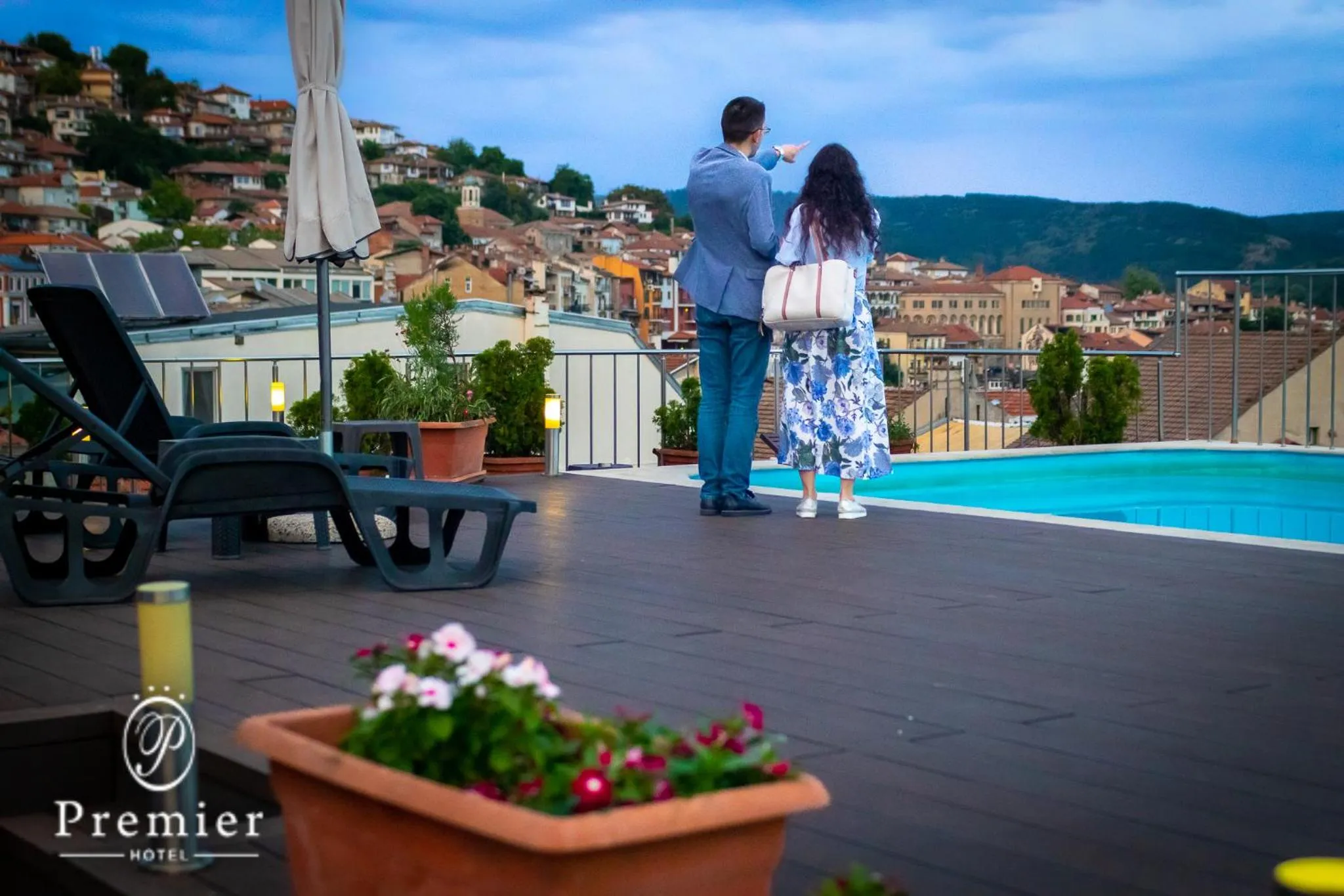 Balcony/Terrace in Hotel Premier - Veliko Tarnovo City Center, Panorama View